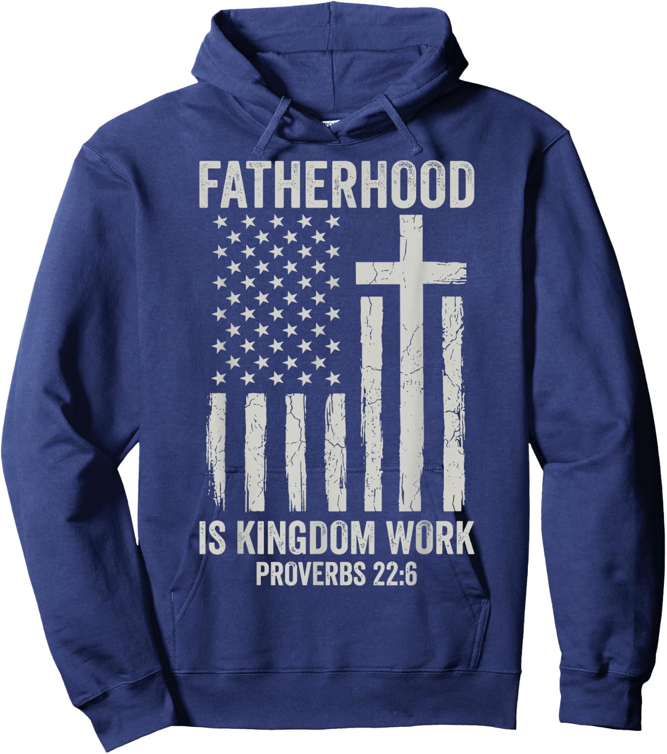 Fatherhood is Kingdom Work Hoodie - Hoodie | Navy