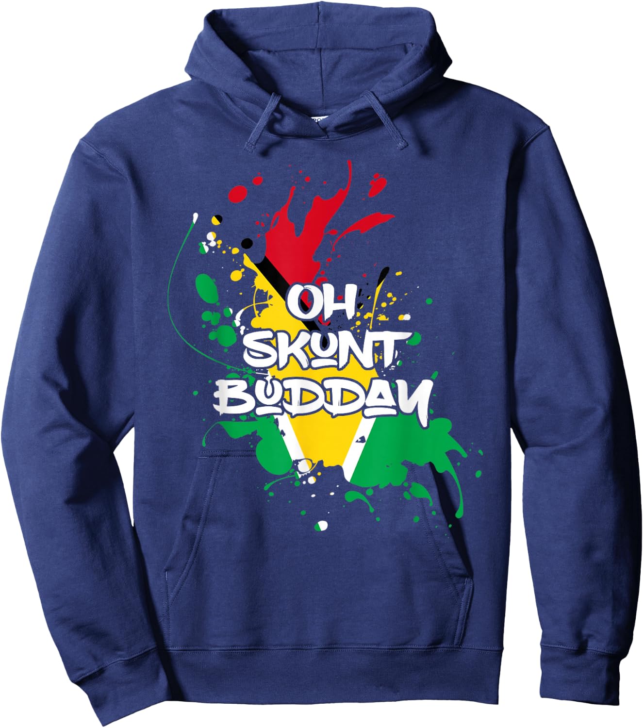 Skunt with Guyana Flag Funny Patriotic Hoodie - Hoodie | Navy