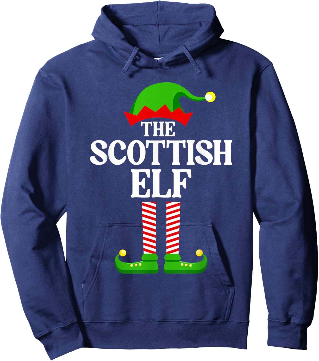 Scottish Elf Family Matching Group Funny Christmas Hoodie - Hoodie | Navy