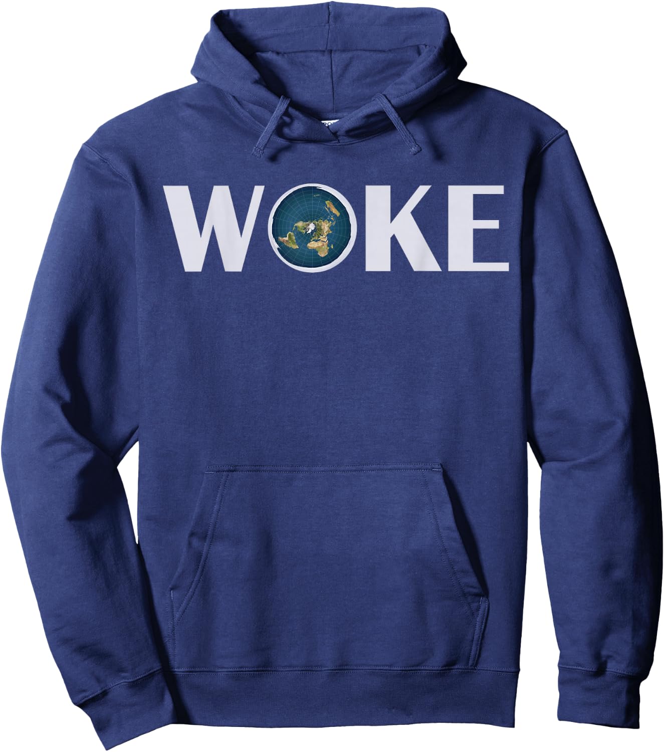Woke T Shirt Flat Earth Society Planet Women Gift Hoodie - Hoodie | Navy
