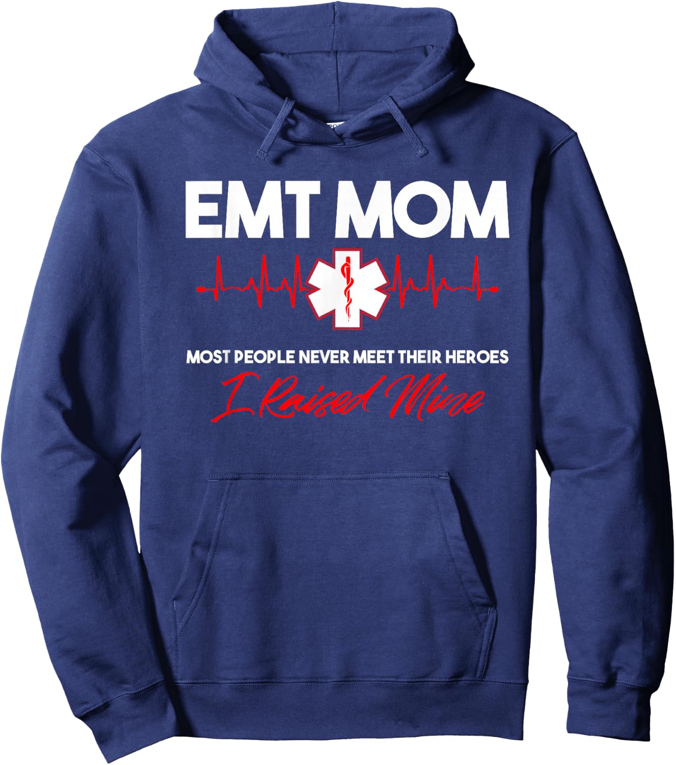 EMT Mom-Emergency Medical EMS Paramedics-EMR Gift Small Hoodie - Hoodie | Navy