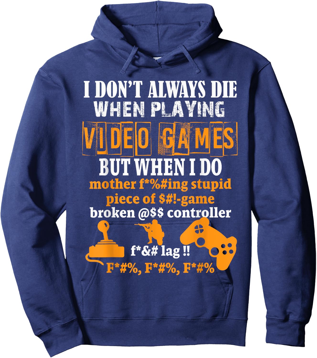 Video Games Funny Gamer for Console Gaming Fans Hoodie - Hoodie | Navy