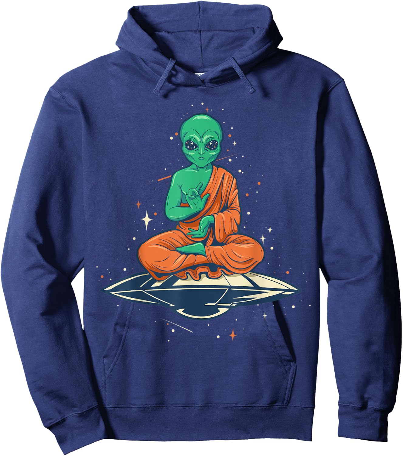 Alien Buddha Hoodie - Hoodie | Navy