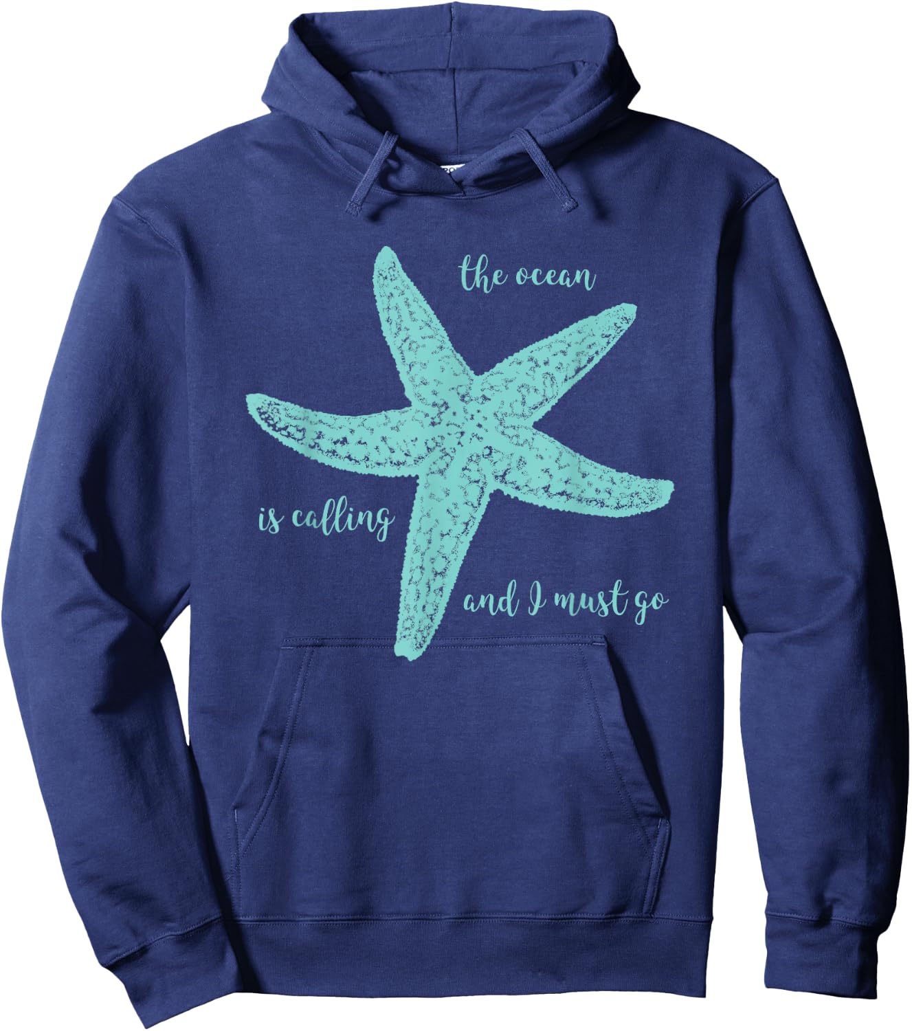 Cruise Design, Group - The Ocean is Calling and I Must Go Hoodie - Hoodie | Navy