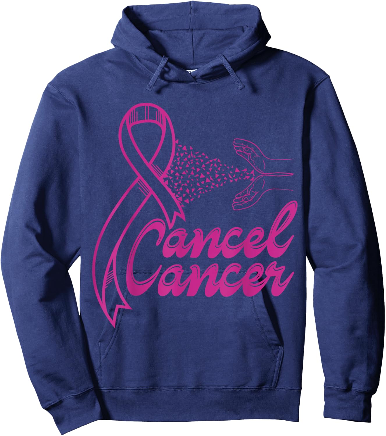 Cancel Cancer Hoodie - Hoodie | Navy