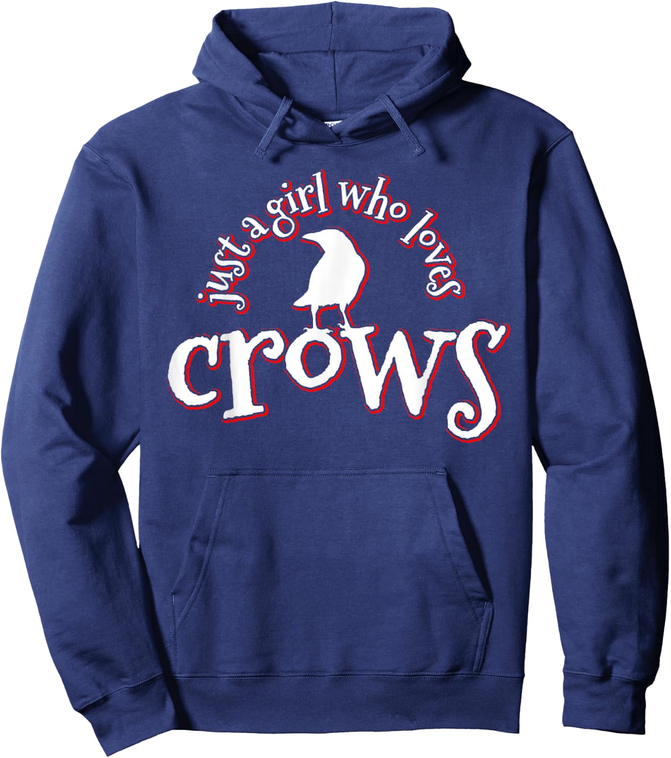 Crow Bird Animal Raven Gift Hoodie - Hoodie | Navy