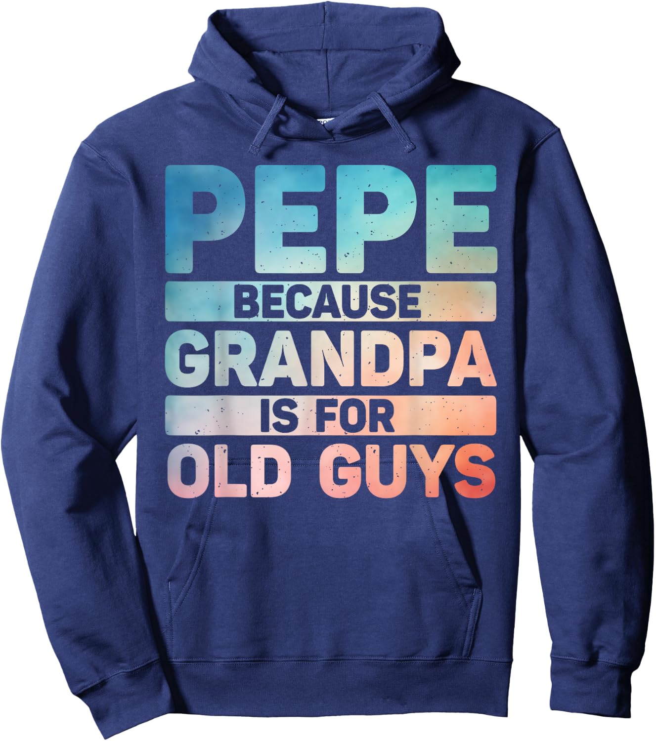 Pepe Design For Grandpa From Grandkids Father's Day Pepe Hoodie - Hoodie | Navy