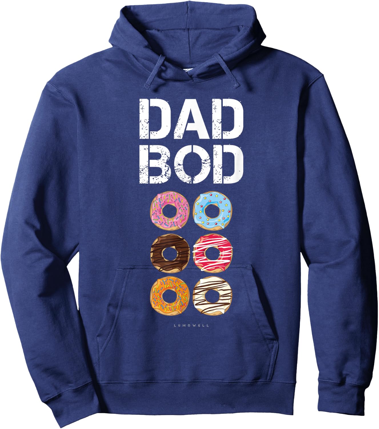 Dad Bod . Funny Donut Six Pack Daddy Gym Gift T Shirts Hoodie - Hoodie | Navy