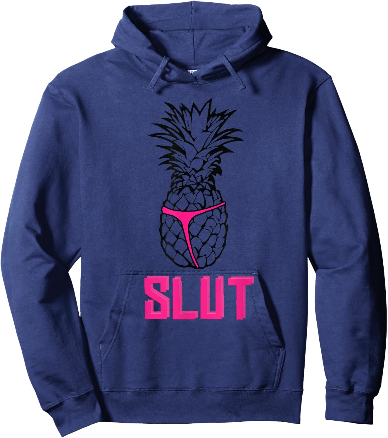Funny Pineapple slut shirt Hoodie - Hoodie | Navy