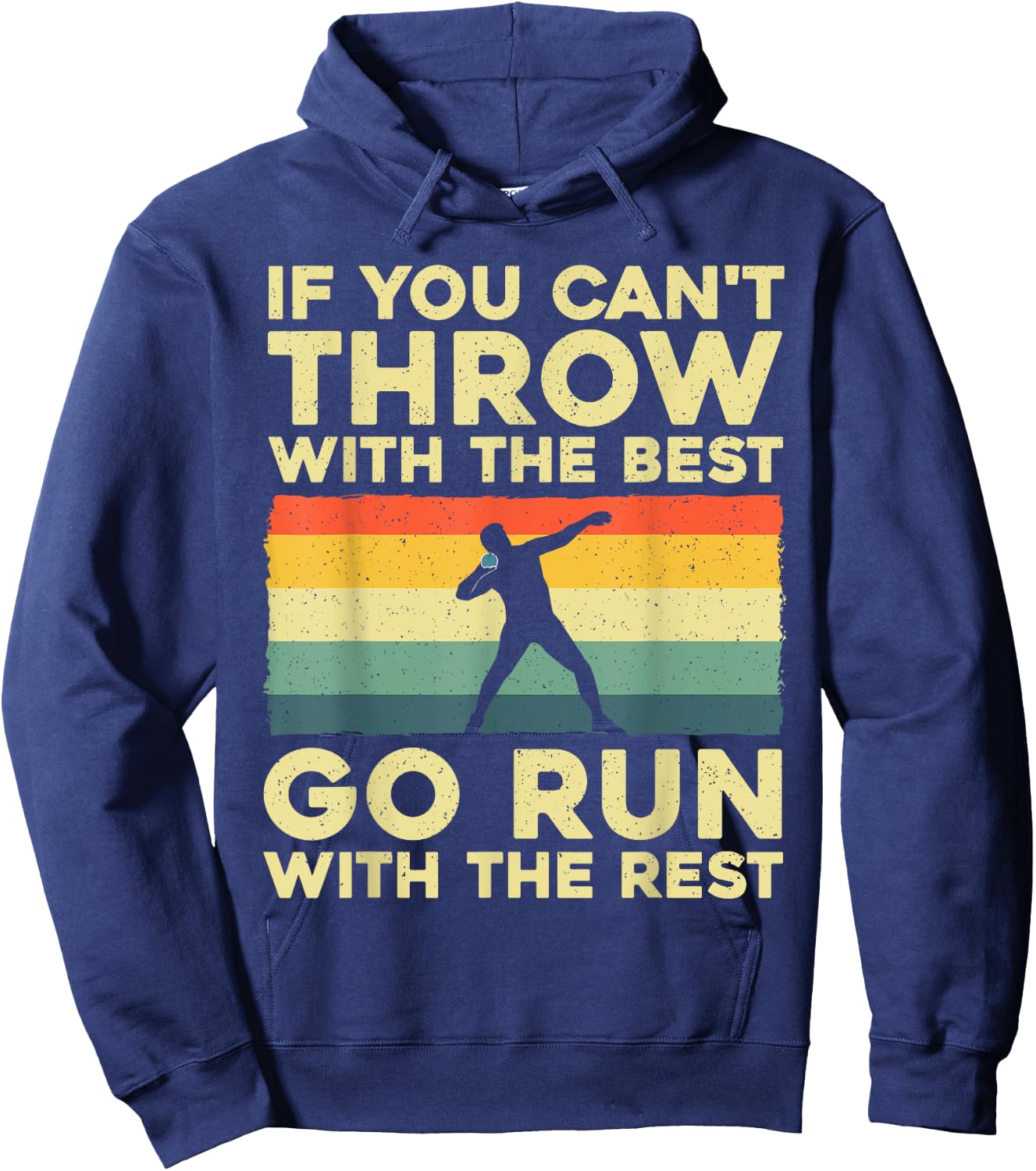 Shot Put Art Women Shot Put Throwing Shot Putter Hoodie - Hoodie | Navy
