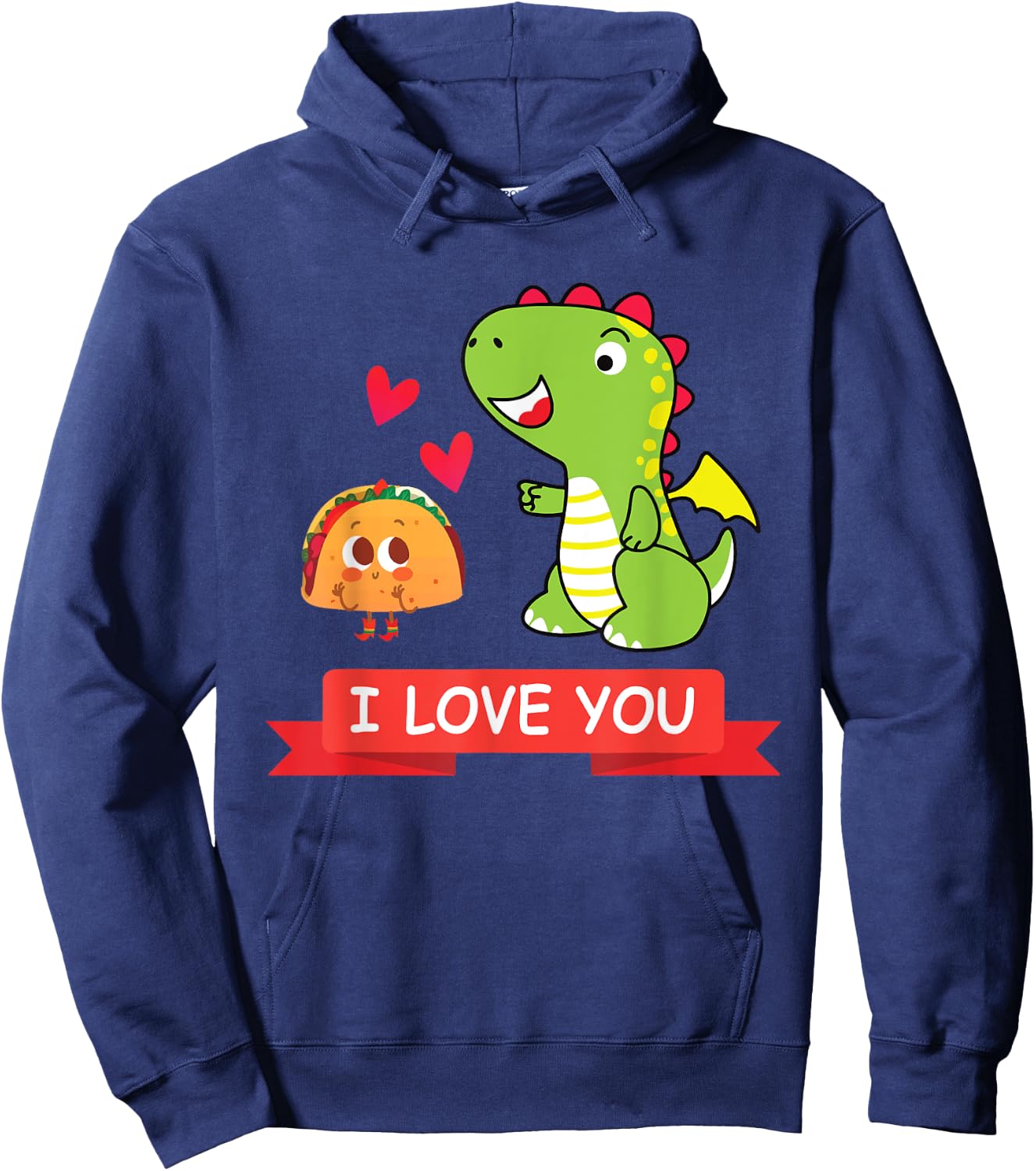 Dragon Taco Dragons Love Tacos Party Gift Hoodie - Hoodie | Navy