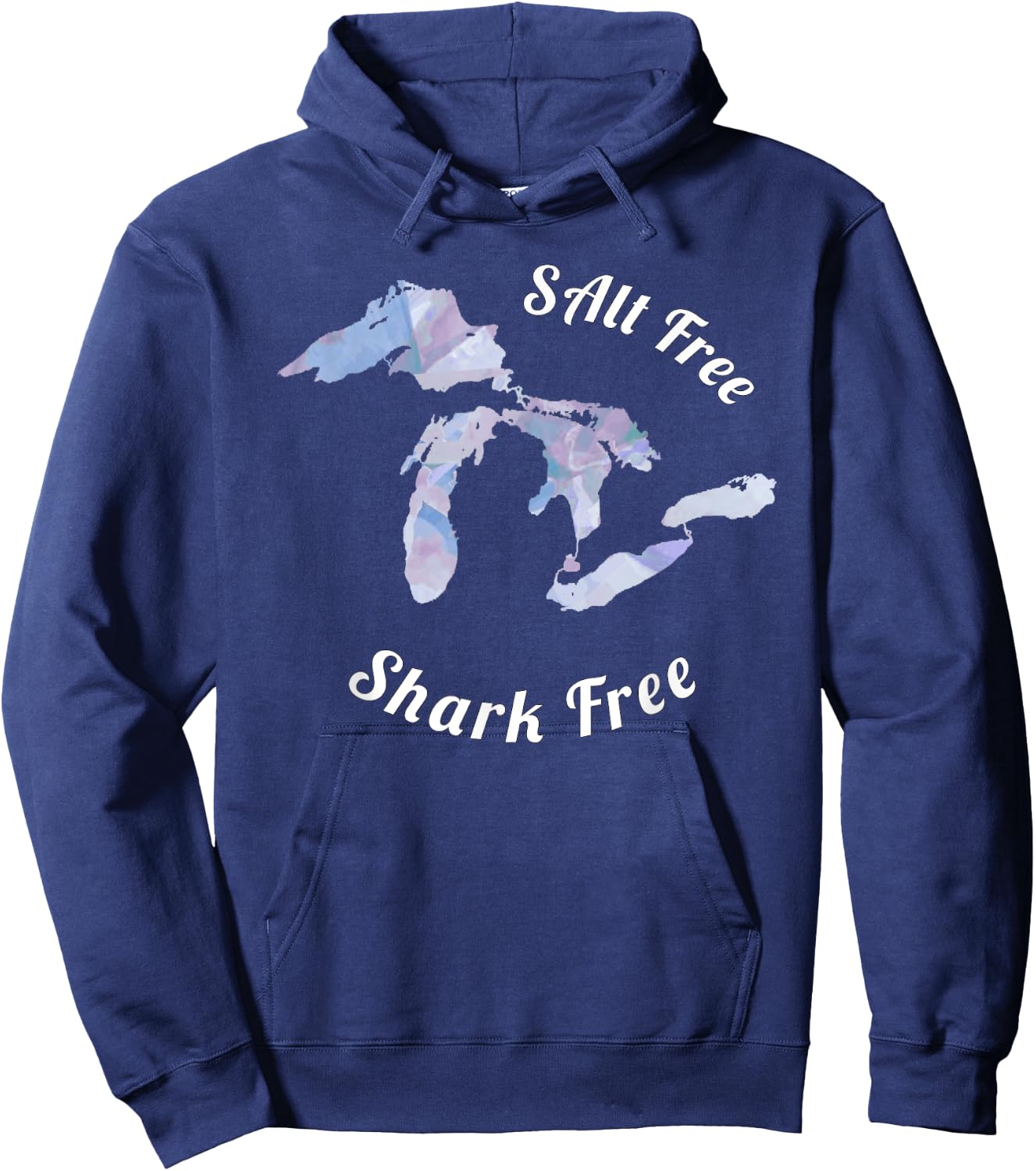 Salt Free Shark Free Great Lakes Hoodie - Hoodie | Navy