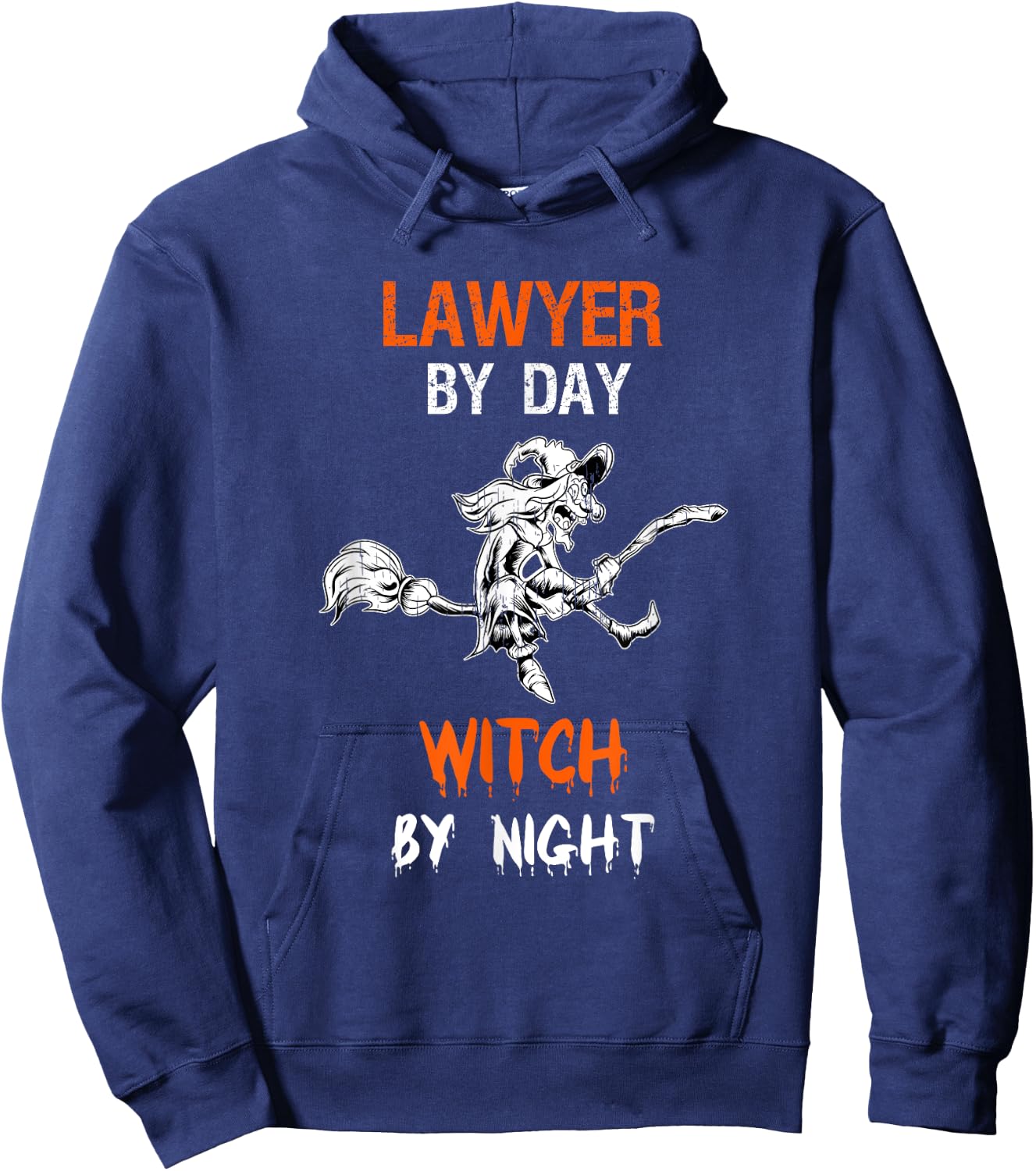 Lawyer By Day Witch By Night Shirt Halloween Costume Hoodie - Hoodie | Navy