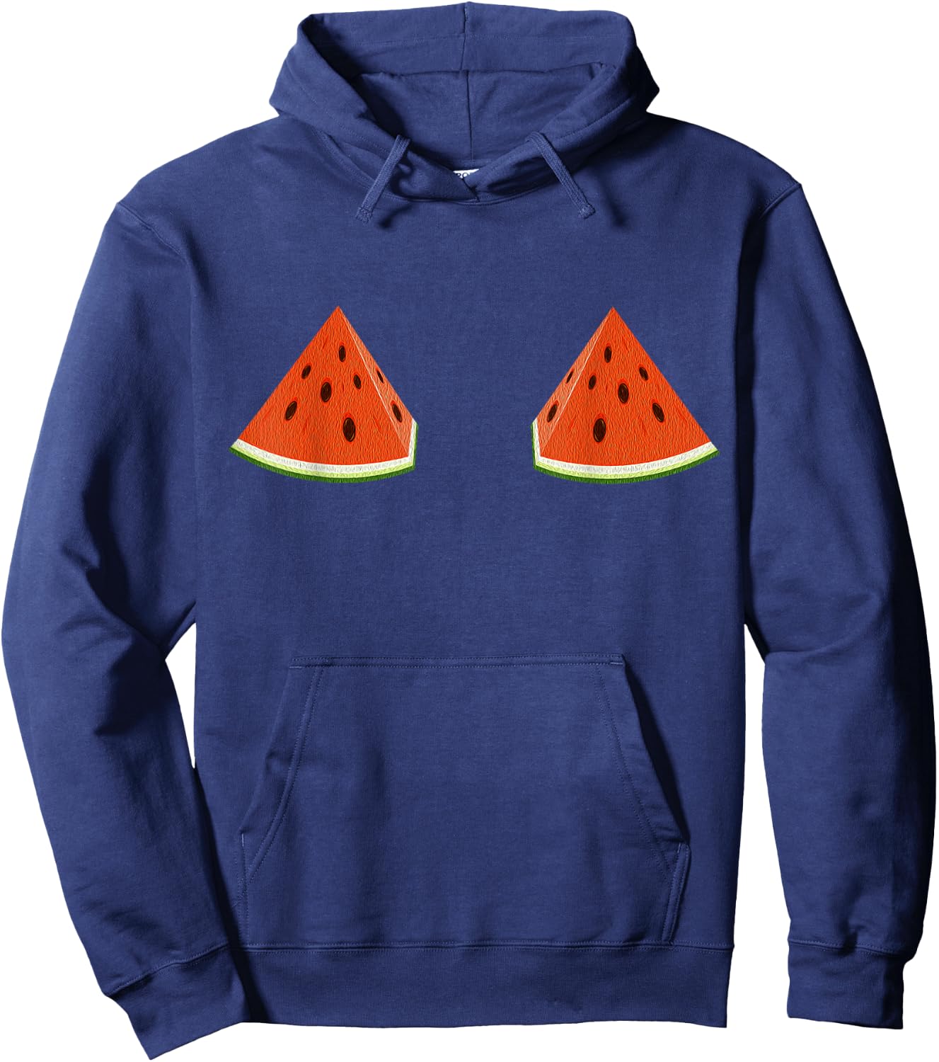 Funny Watermelon Boobs Women Girls Gift Summer Hoodie - Hoodie | Navy