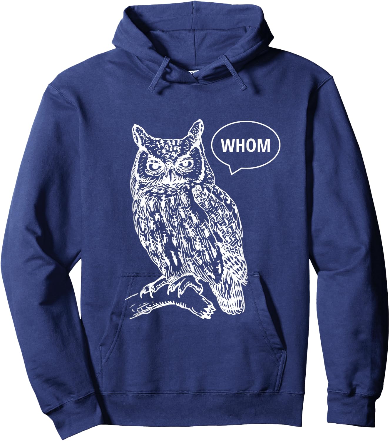 Owl Whom Hoodie - Hoodie | Navy