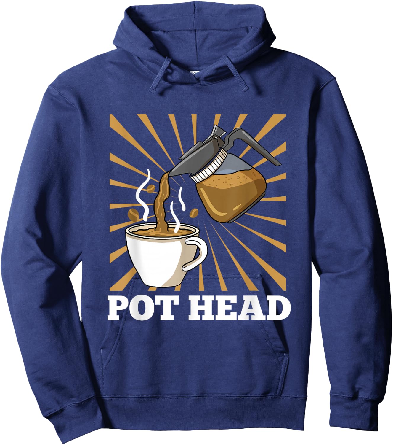 Pot Head for Coffee Lover Gift Hoodie - Hoodie | Navy
