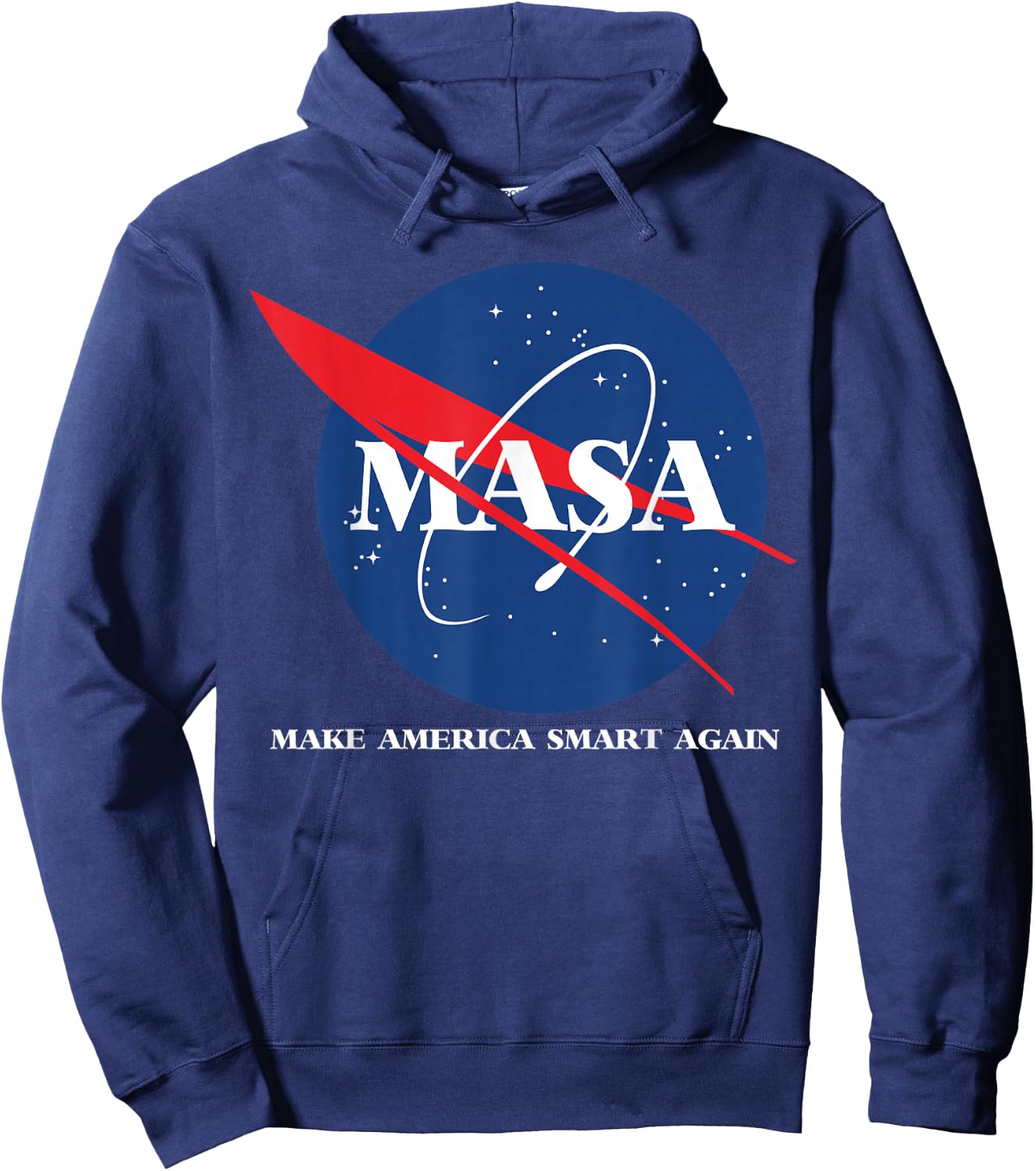 Masa shirt -make america smart again Hoodie - Hoodie | Navy