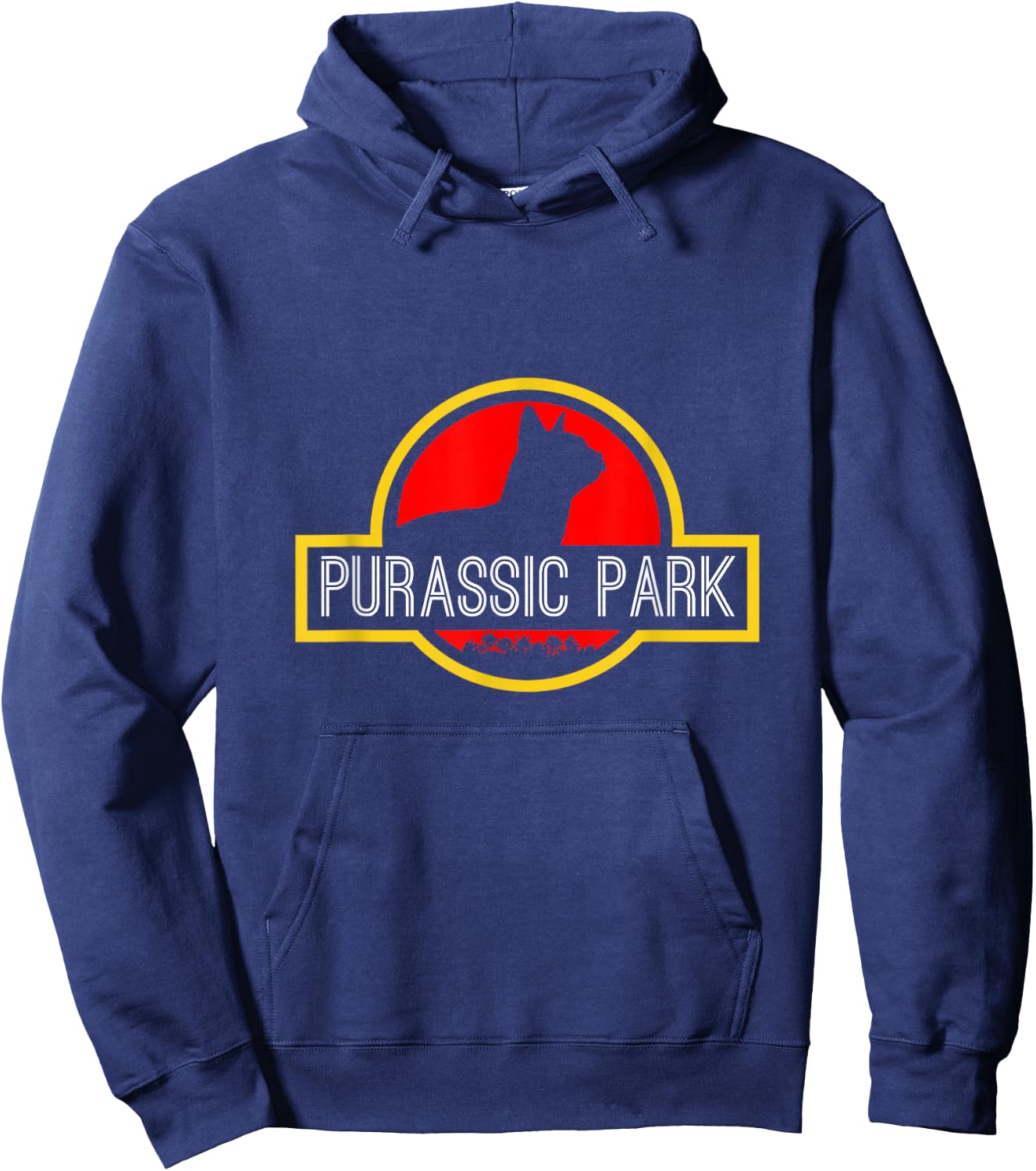 Purassic Park Cat Shirt - Funny for Dinosaur Lovers Hoodie - Hoodie | Navy