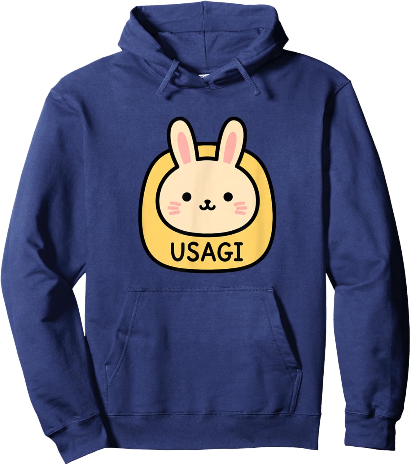 Usagi Cute Rabbit Woodland Animals Kawaii Bunny Graphic Hoodie - Hoodie | Navy