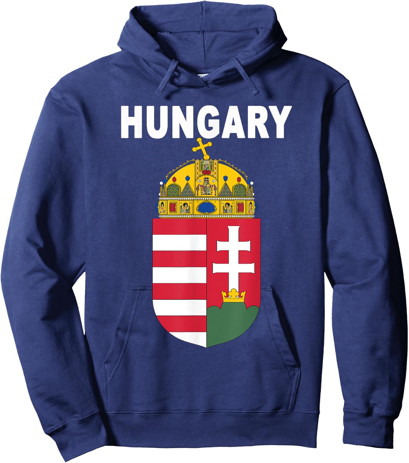 Hungary National Coat of Arms Hoodie - Hoodie | Navy
