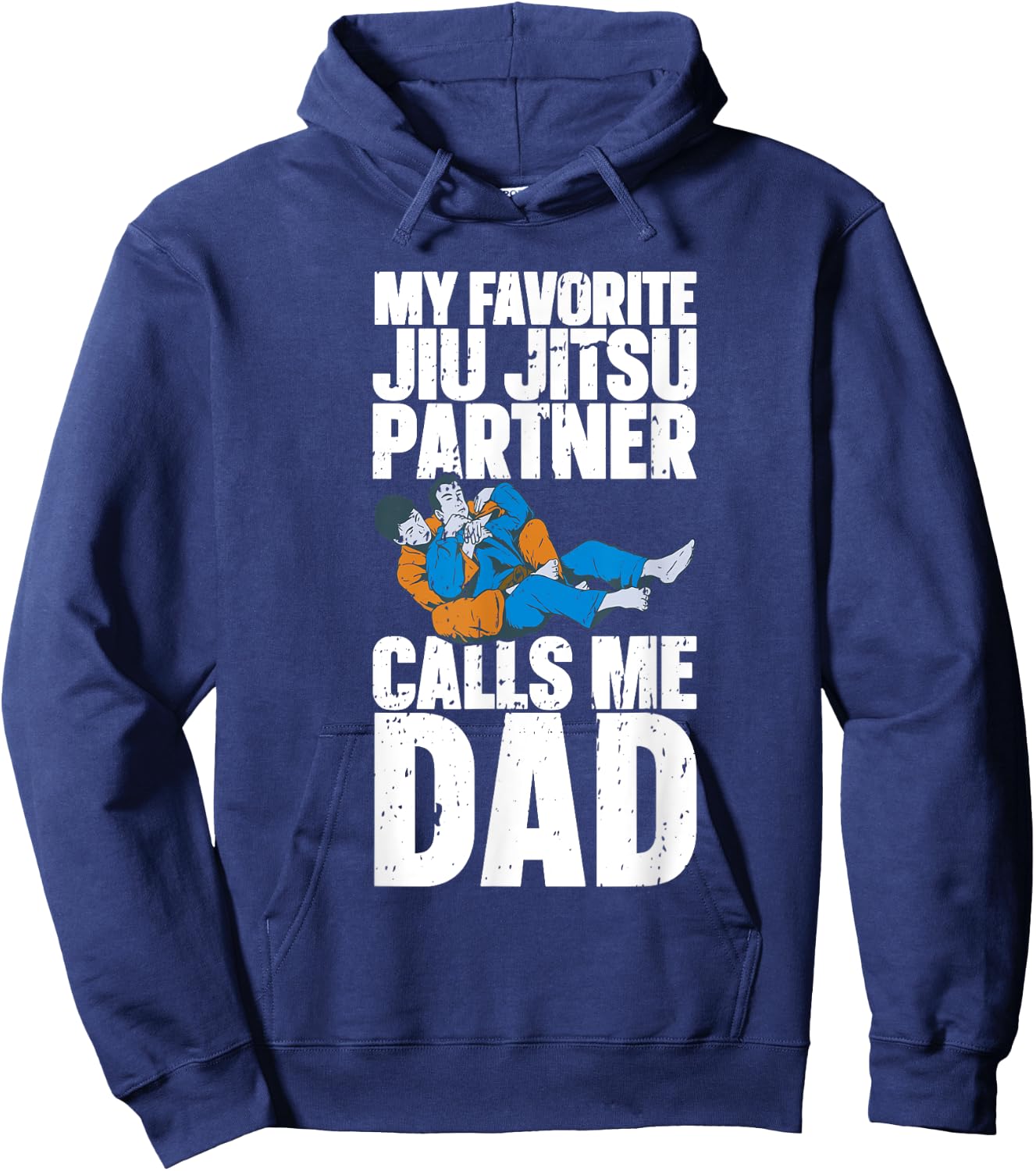 Brazilian Jiu Jitsu Dad BJJ Mixed Martial Jiu Jitsu Gi Jiu Hoodie - Hoodie | Navy