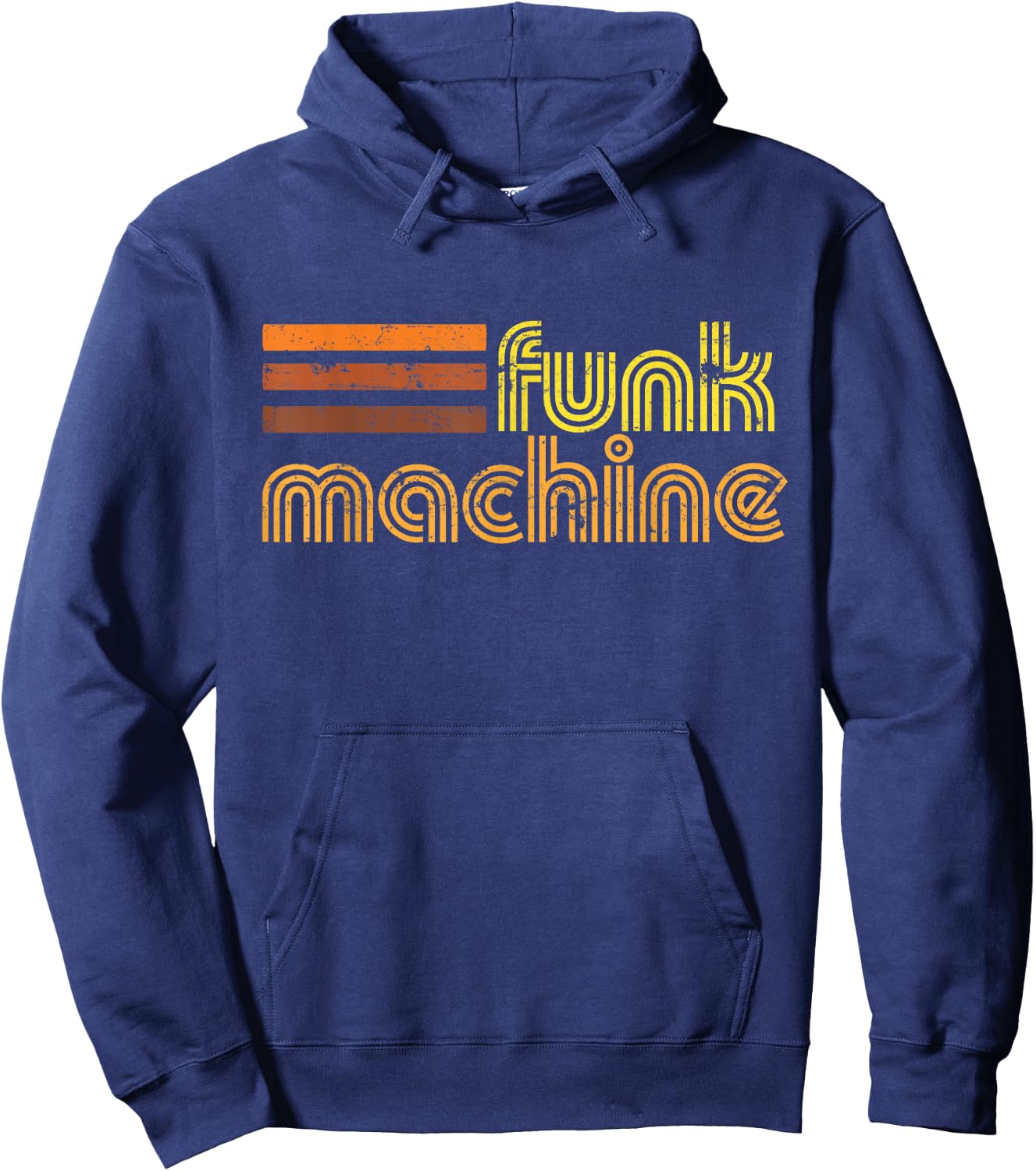 Retro Cool Funk Machine 70s Disco Shirt Hoodie - Hoodie | Navy