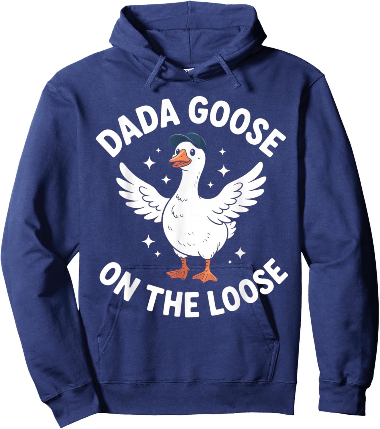 Silly Goose Dad New Dad Pregnancy Announcement Fathers Day Hoodie - Hoodie | Navy