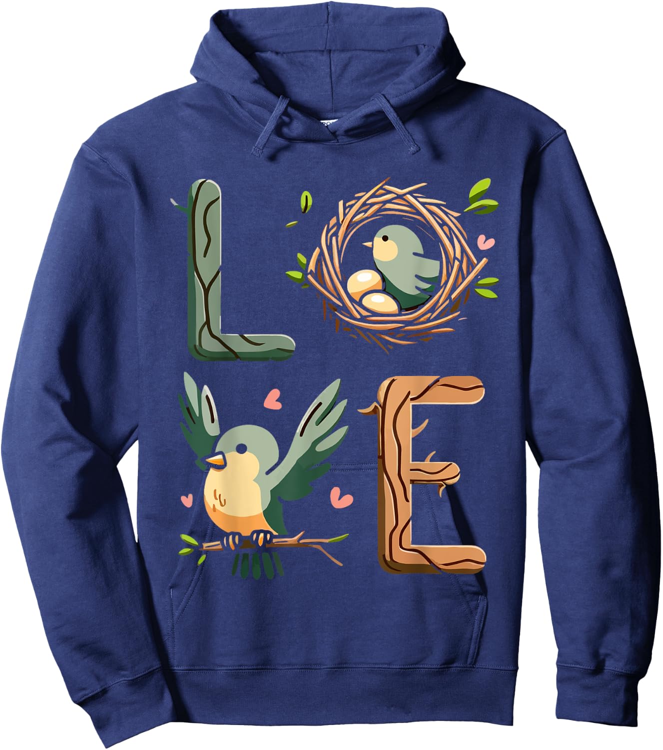 Funny Bird Watching Apparel Cool Bird Lover Present Designs Hoodie - Hoodie | Navy