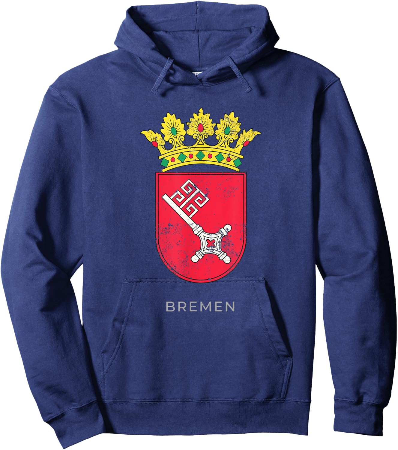 Bremen German Coat of arm Germany Deutsch Shirt Hoodie - Hoodie | Navy