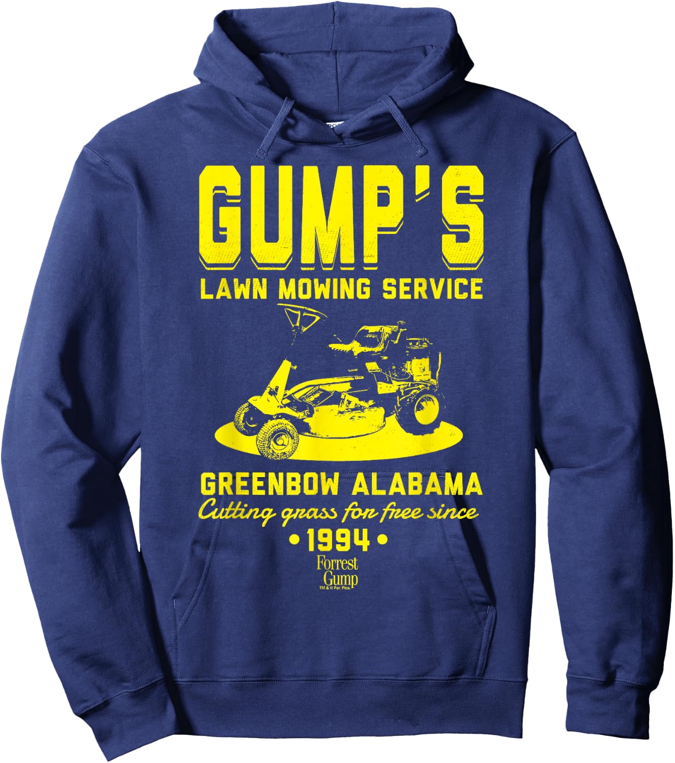 Forrest Gump Gump's Lawn Mowing Service Hoodie - Hoodie | Navy