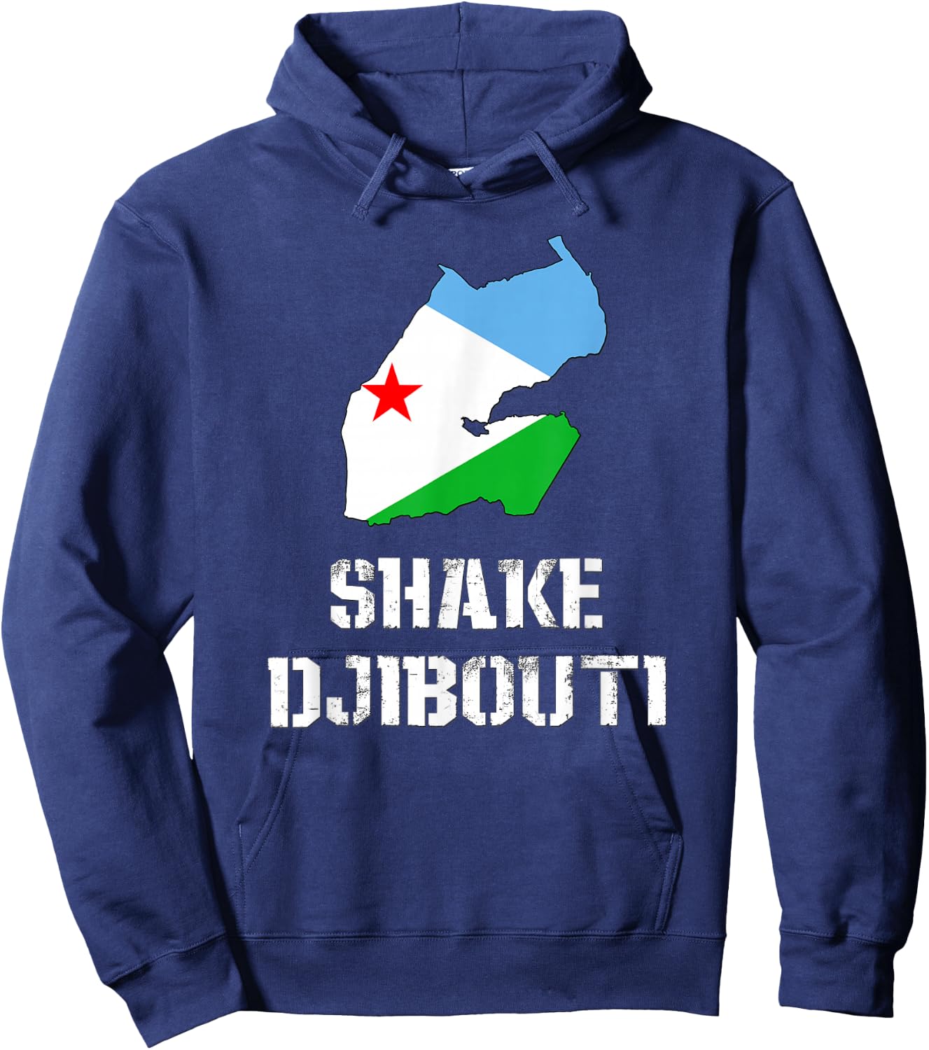 Funny SHAKE DJIBOUTI Hoodie - Hoodie | Navy
