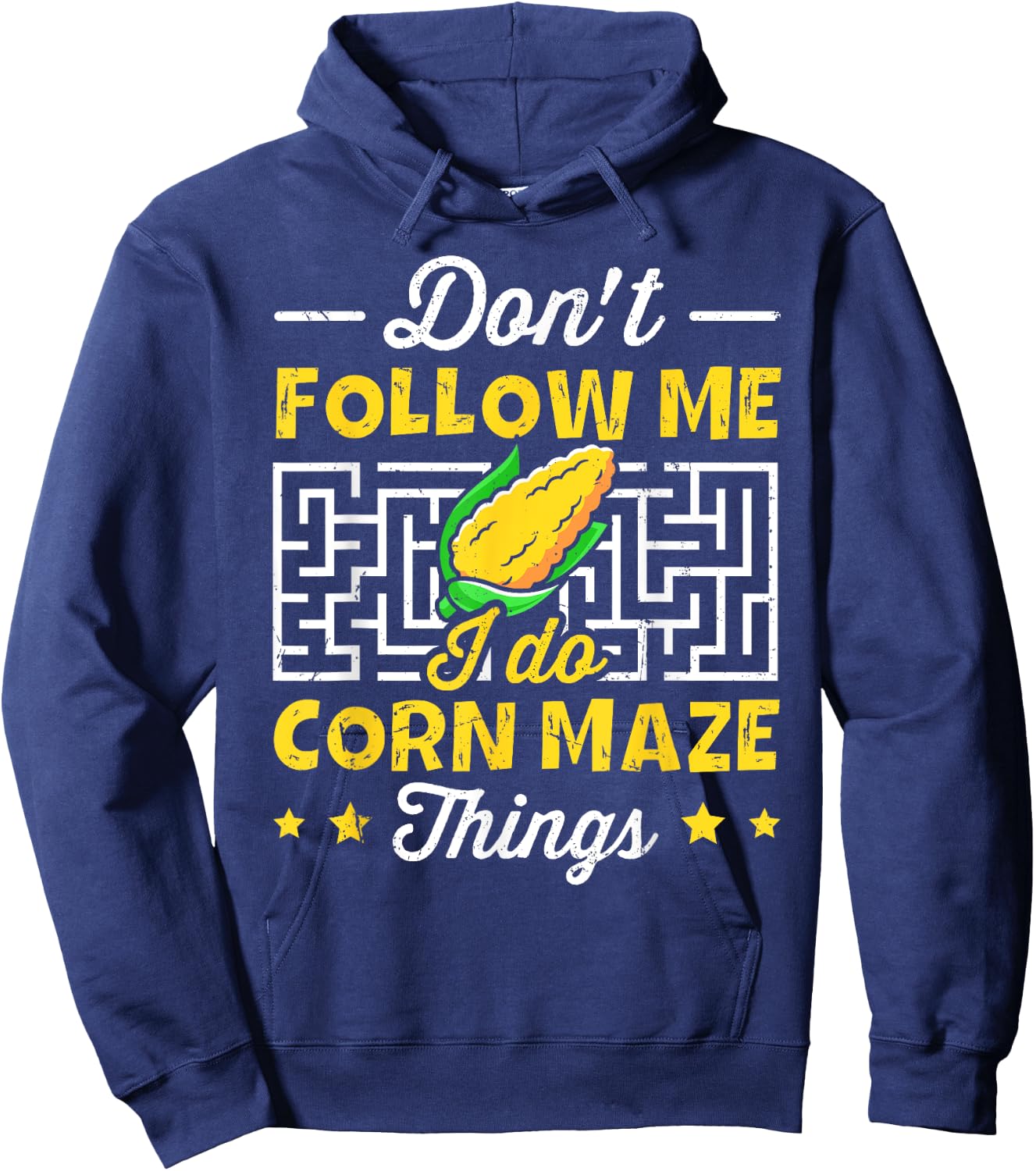 Corn Maze and Cornfield Quote for a Corn maze expert Hoodie - Hoodie | Navy