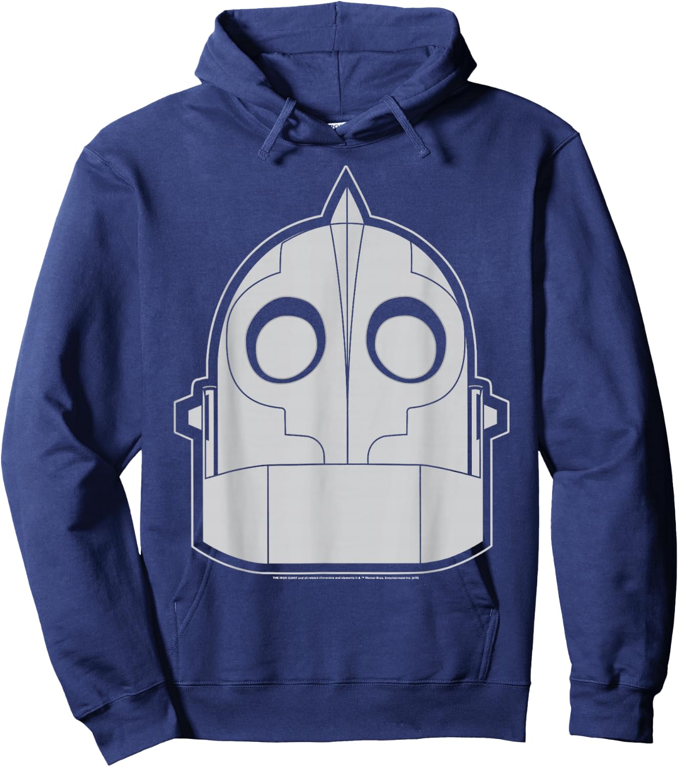 Iron Giant Head T Shirt Hoodie - Hoodie | Navy
