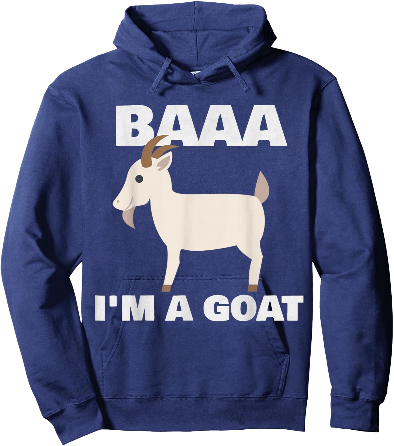 Baa I'm A Goat Costume Animal Funny Halloween Party Goat Hoodie - Hoodie | Navy