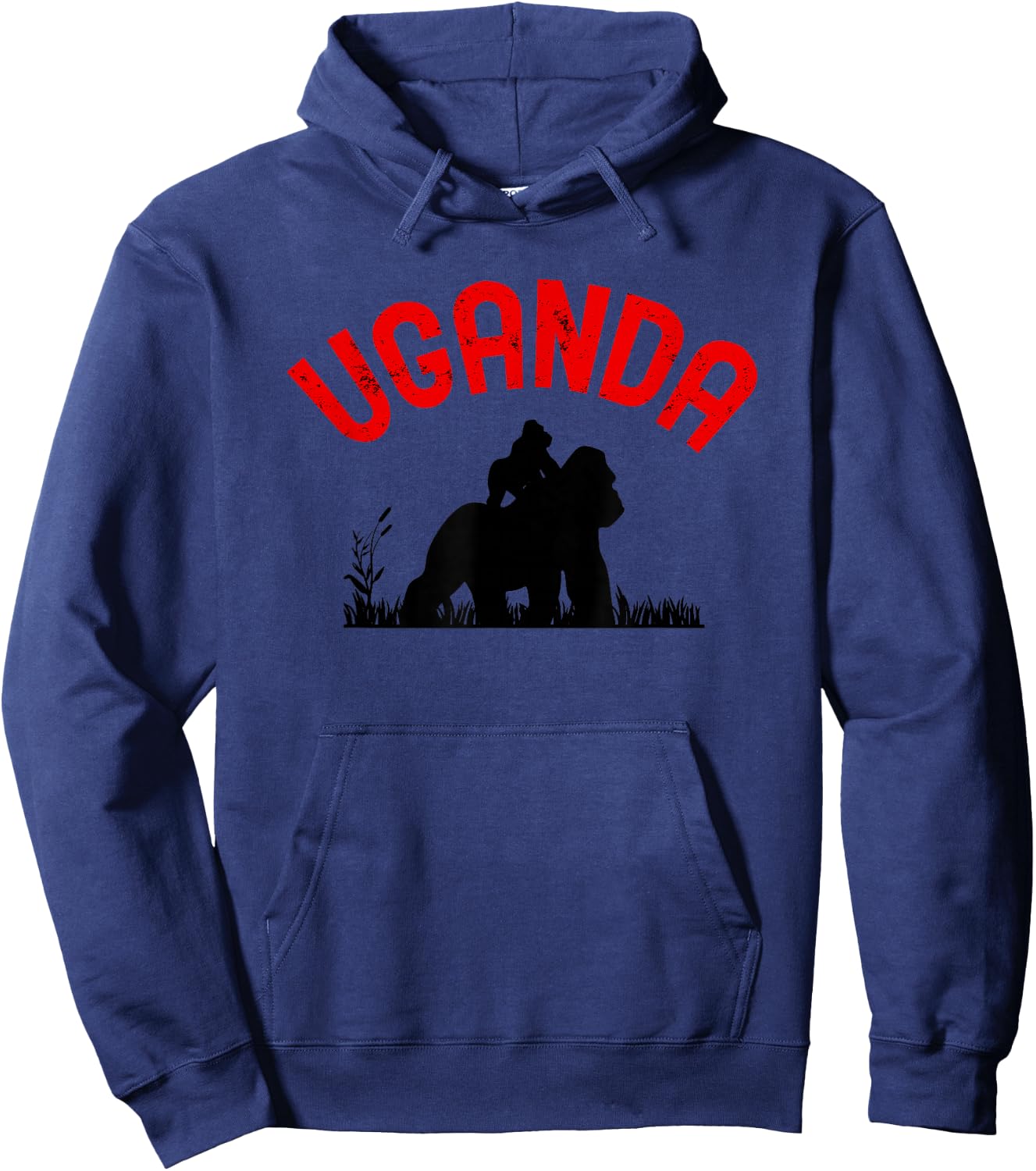Uganda Gorilla Safari Gift Hoodie - Hoodie | Navy