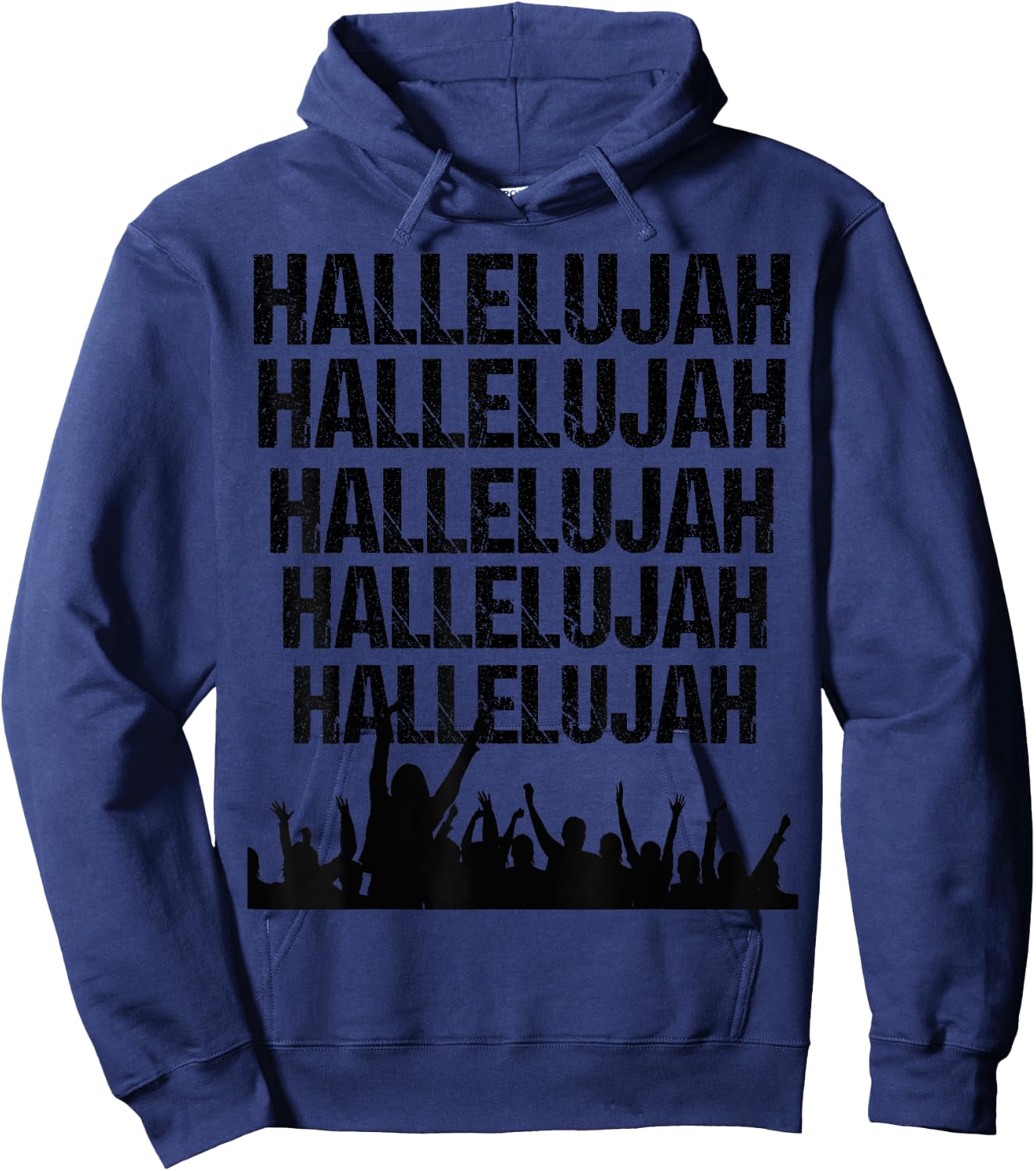 Hallelujah Inspirational Praise And Worship Christian Gift Hoodie - Hoodie | Navy