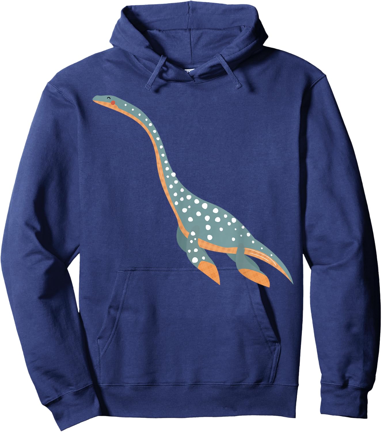 Cute Elasmosaurus | Swimming Ocean Dinosaur & Gift Hoodie - Hoodie | Navy