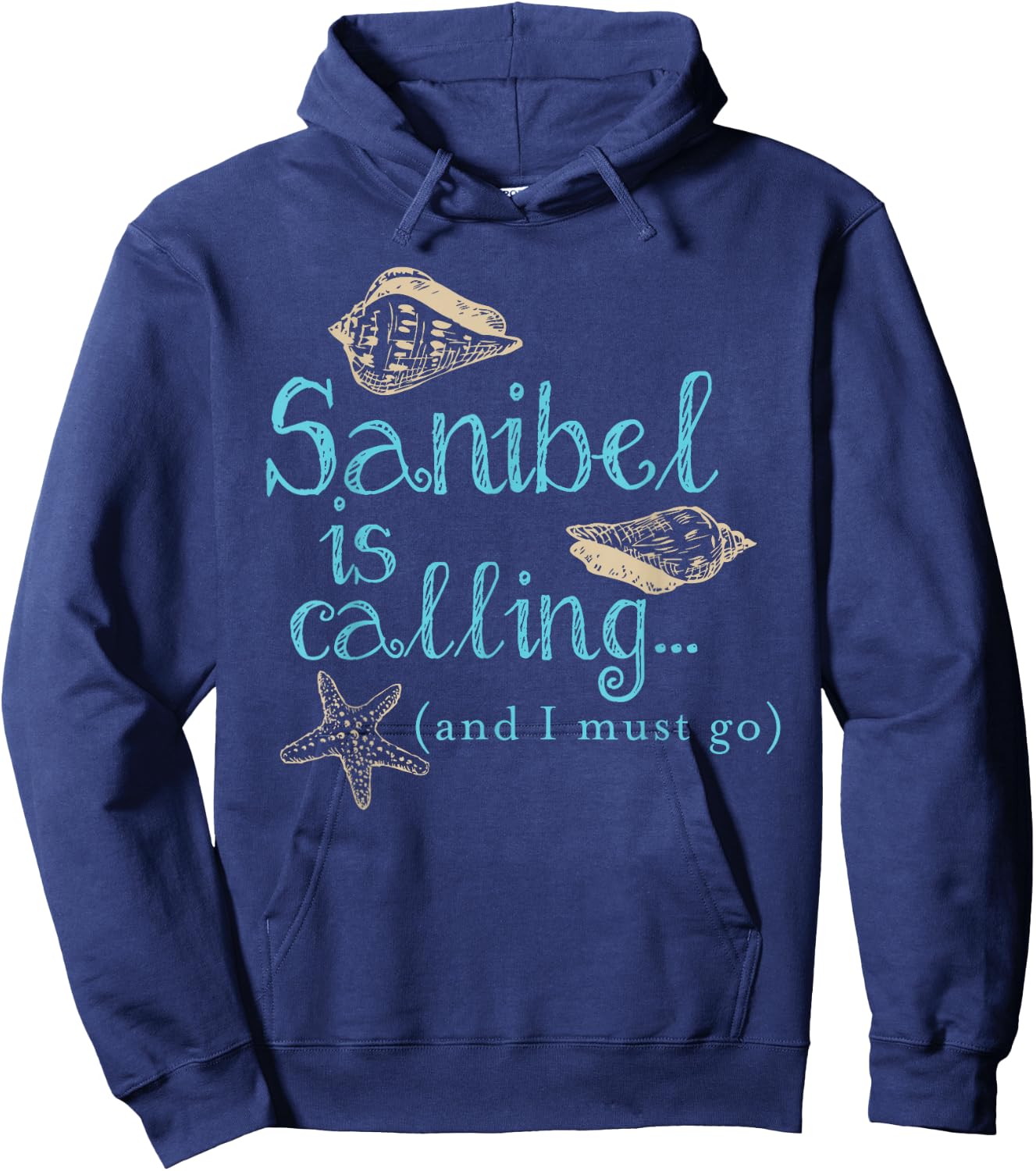 Sanibel Island Florida Calling Hoodie - Hoodie | Navy