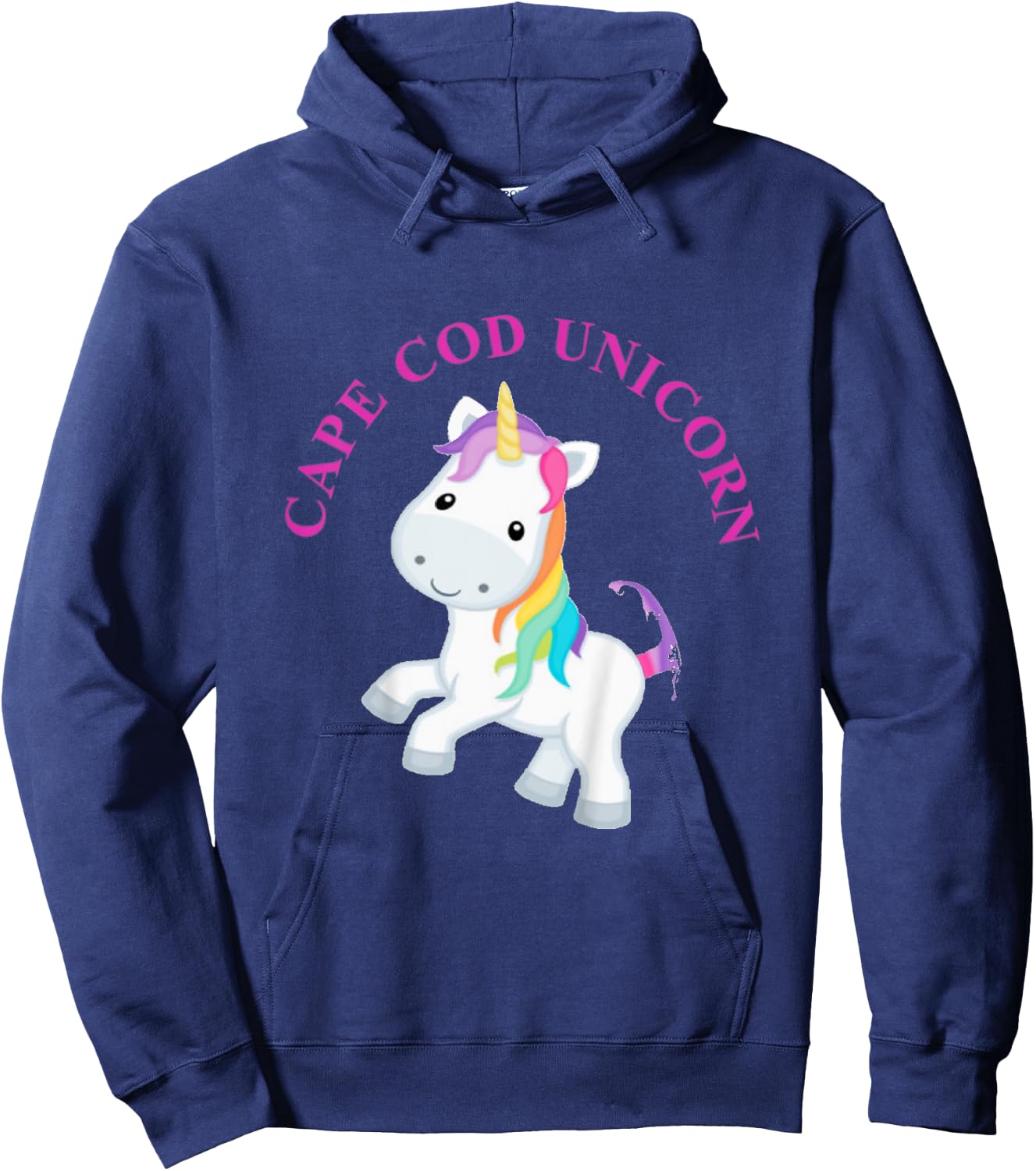 Cape Cod Unicorn Youth Hoodie - Hoodie | Navy