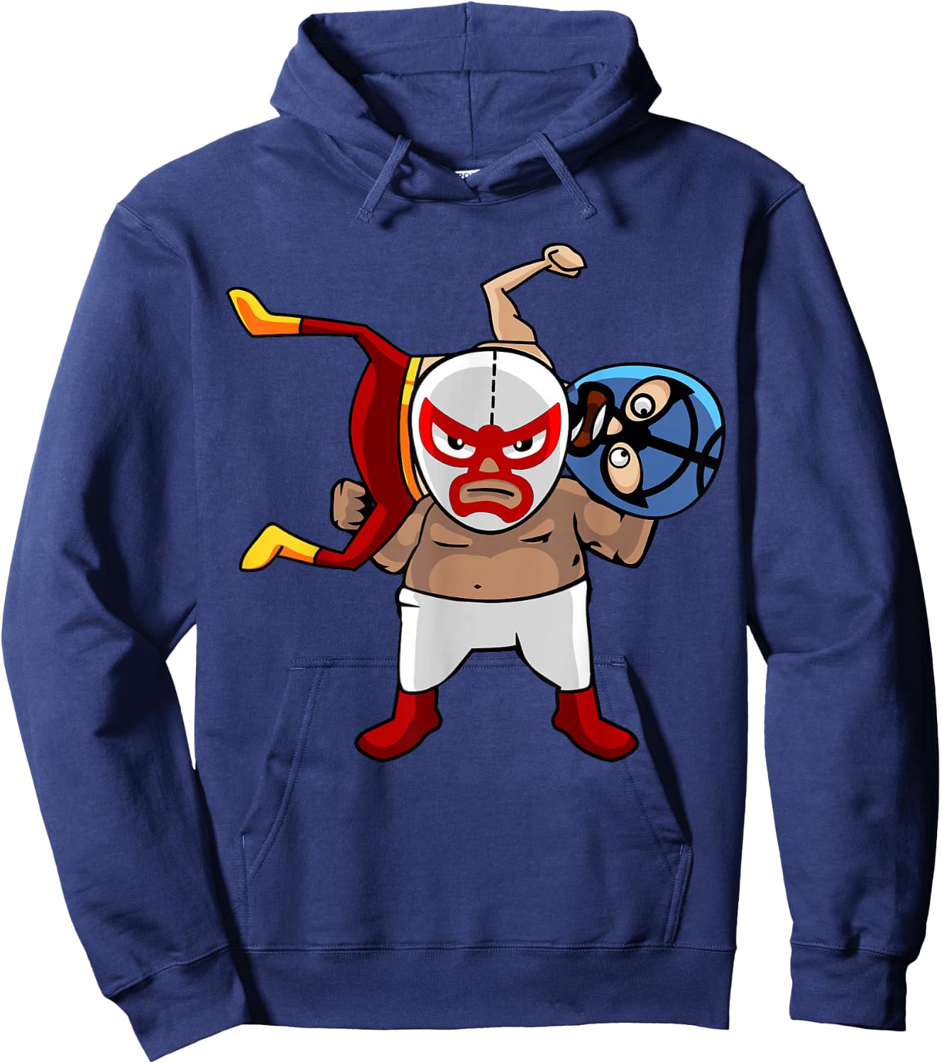 Cool Mexican Wrestling Lucha Libre Mask - Retro Legend Hoodie - Hoodie | Navy