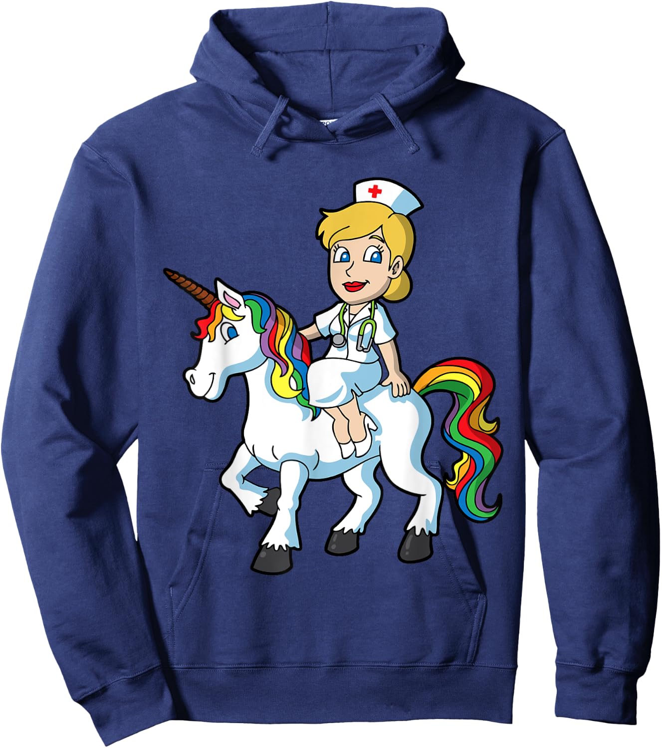 Nurse Day Unicorn Nursing CNA LPN RN NP CNM CRNA Hoodie - Hoodie | Navy