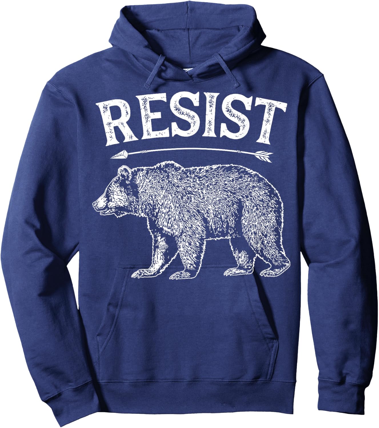 ALT US National Park Resist Service T shirt Bear Vintage Hoodie - Hoodie | Navy