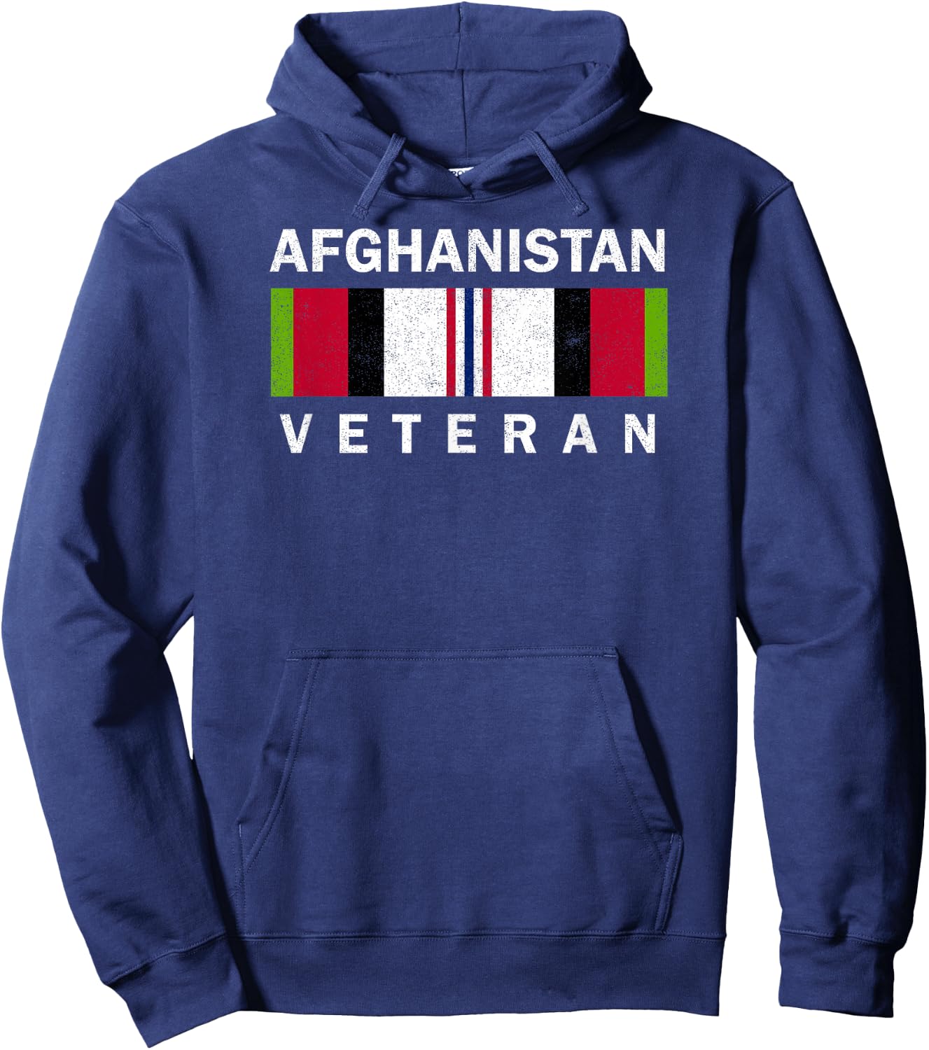 U.S. Military Afghanistan War Veteran Distressed Hoodie - Hoodie | Navy