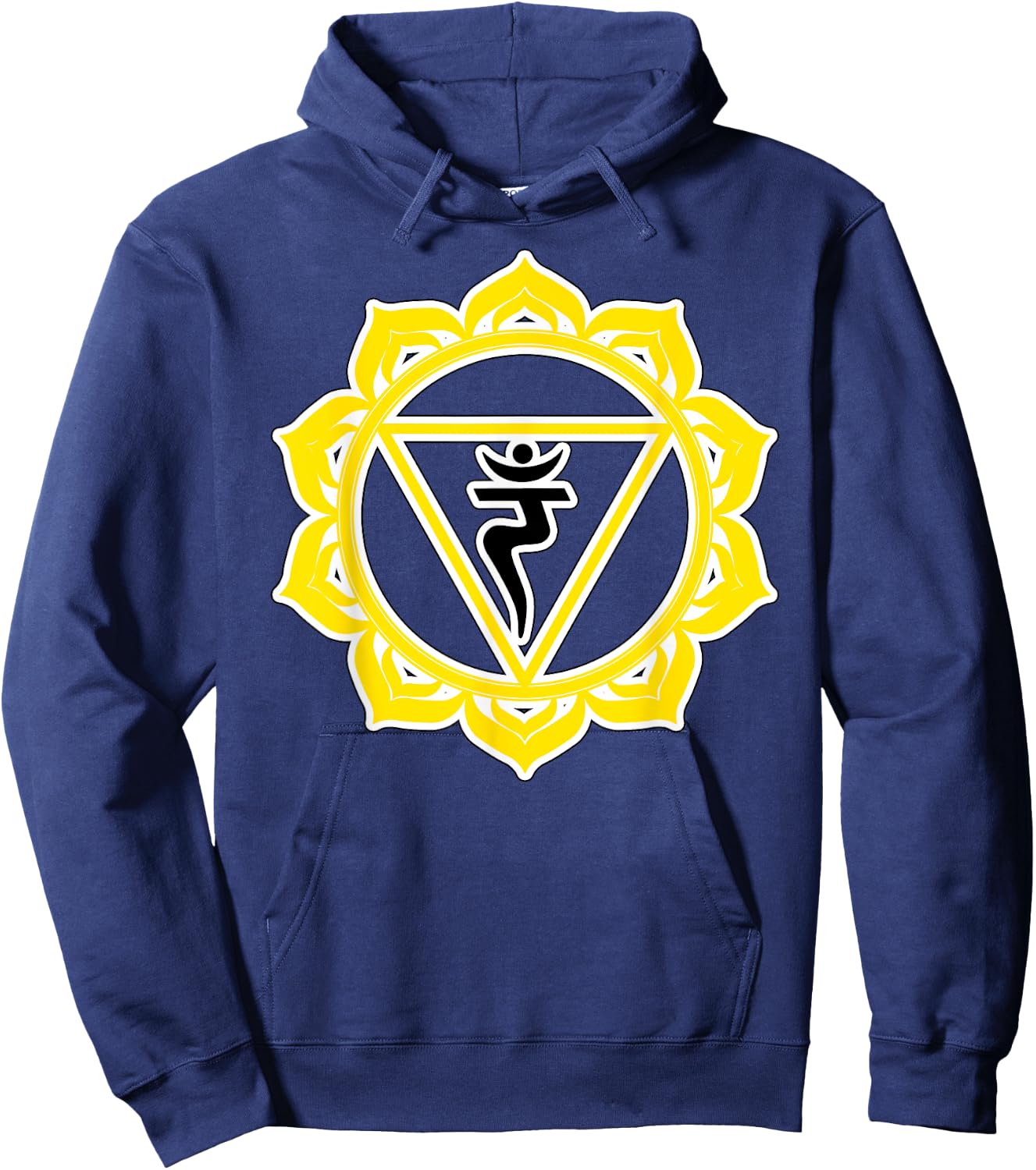 Yoga Manipura Solar Plexus Wisdom Power Yellow Chakra Hoodie - Hoodie | Navy