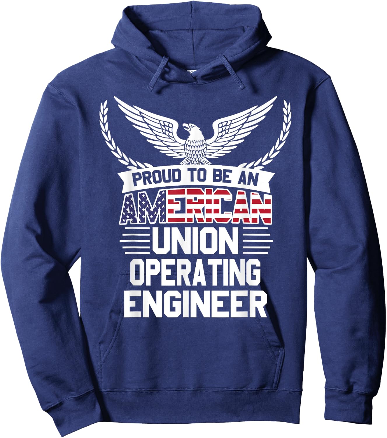 American Union Operating Engineer Pride Hoodie - Hoodie | Navy