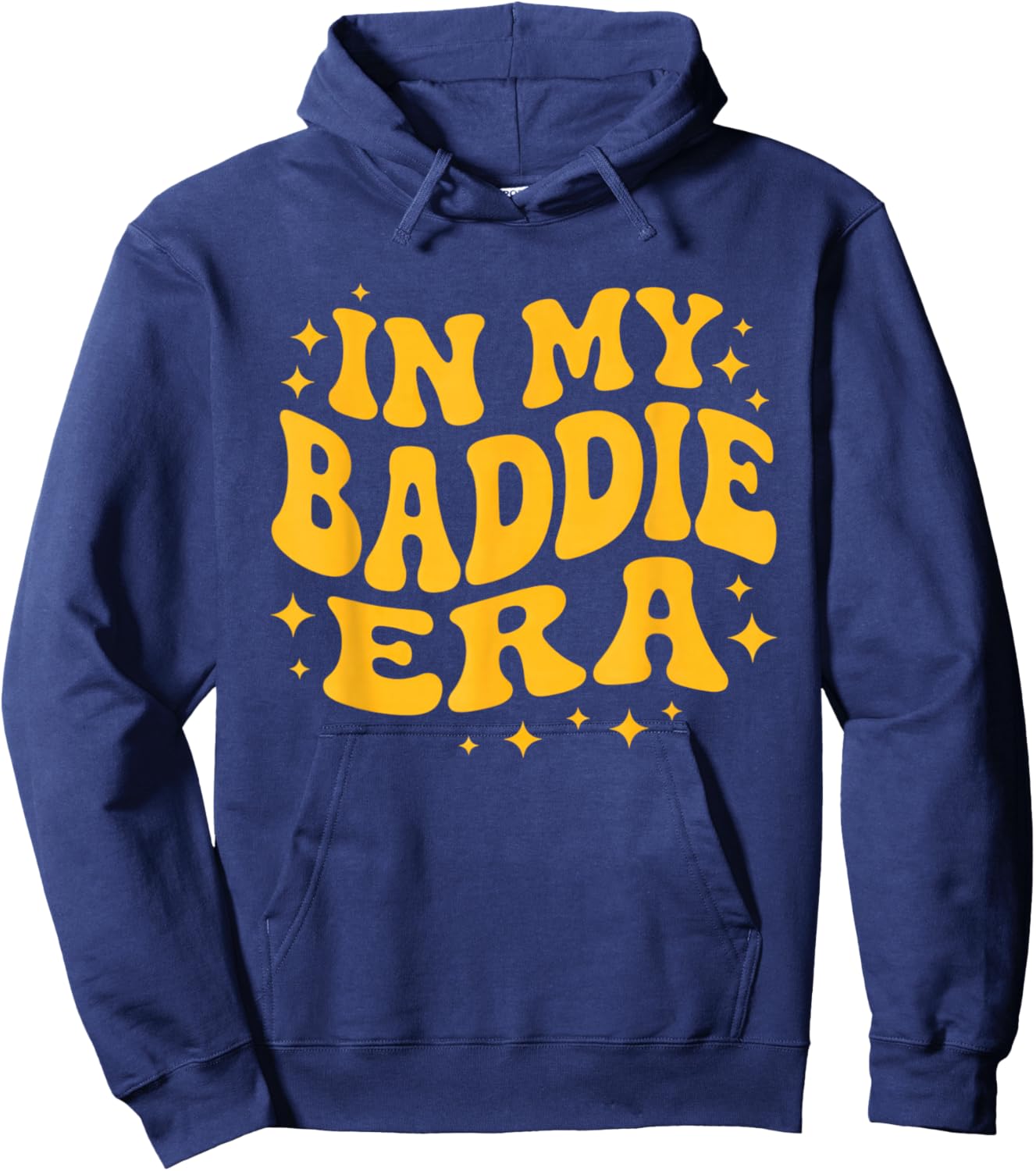 in My Baddie Era Retro Funny Hoodie - Hoodie | Navy