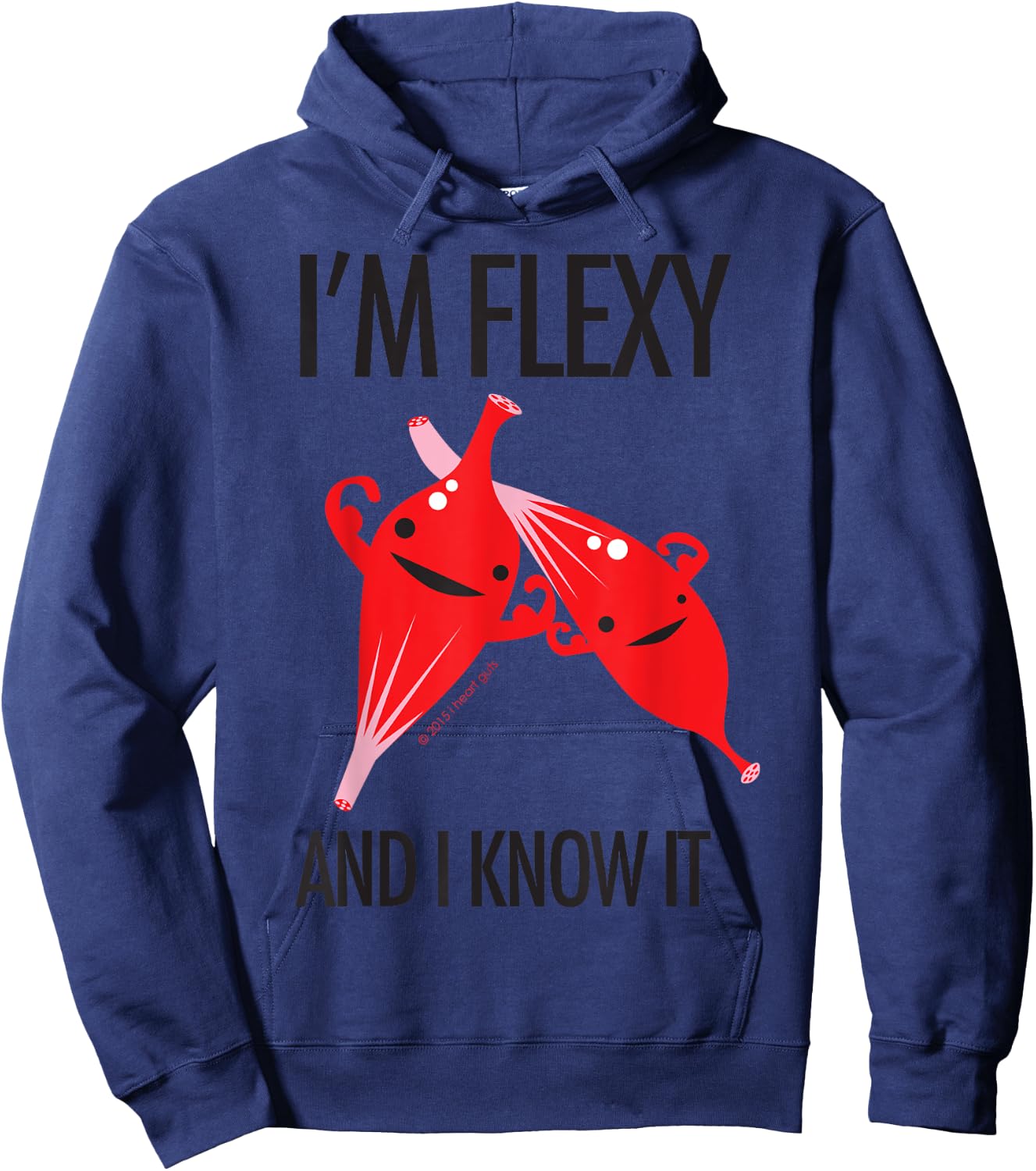 Muscle - I'm Flexy and I Know It - Physical Therapy Hoodie - Hoodie | Navy