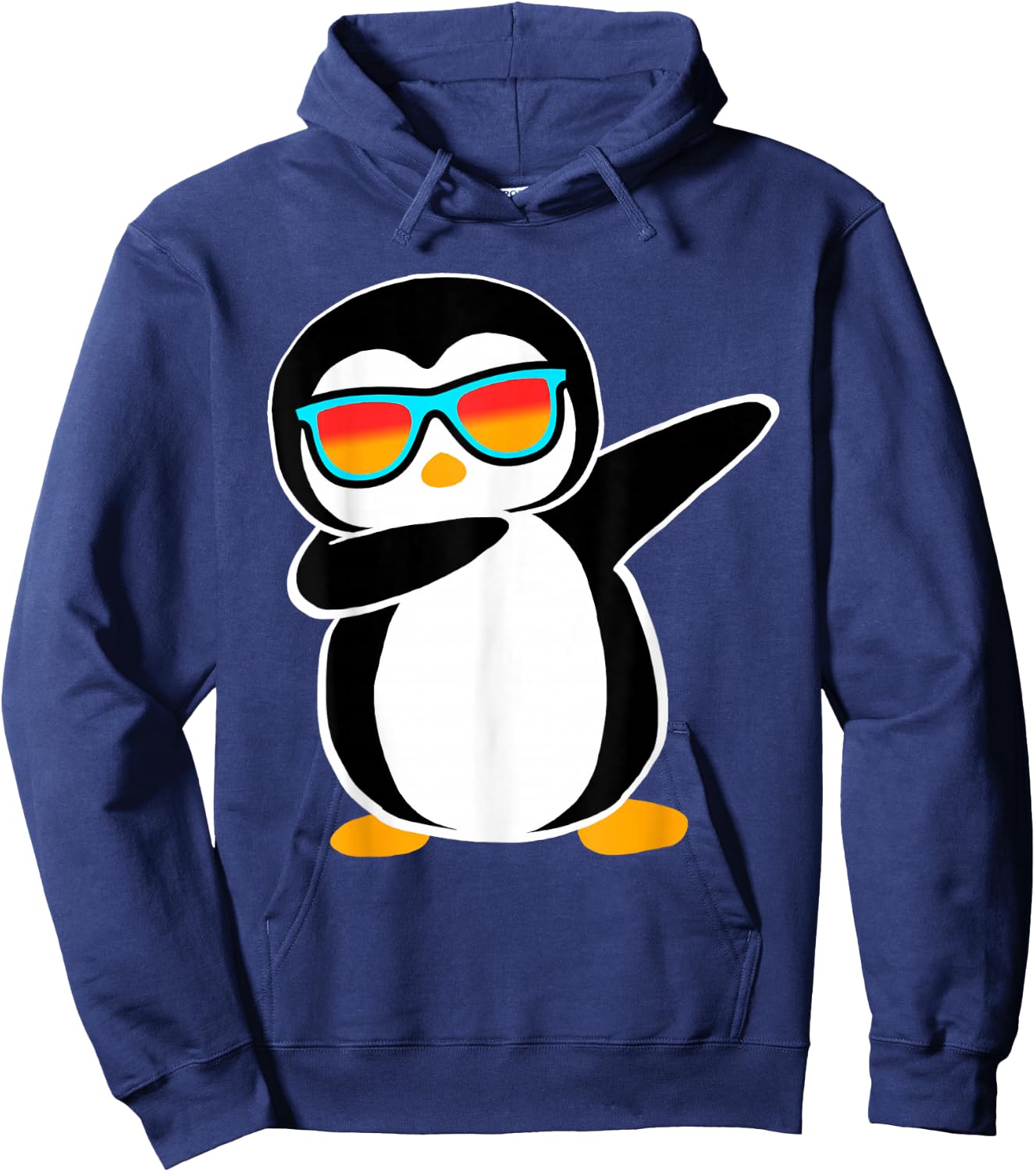 Dabbing Penguin Cute Animal Birthday Party Gift Hoodie - Hoodie | Navy