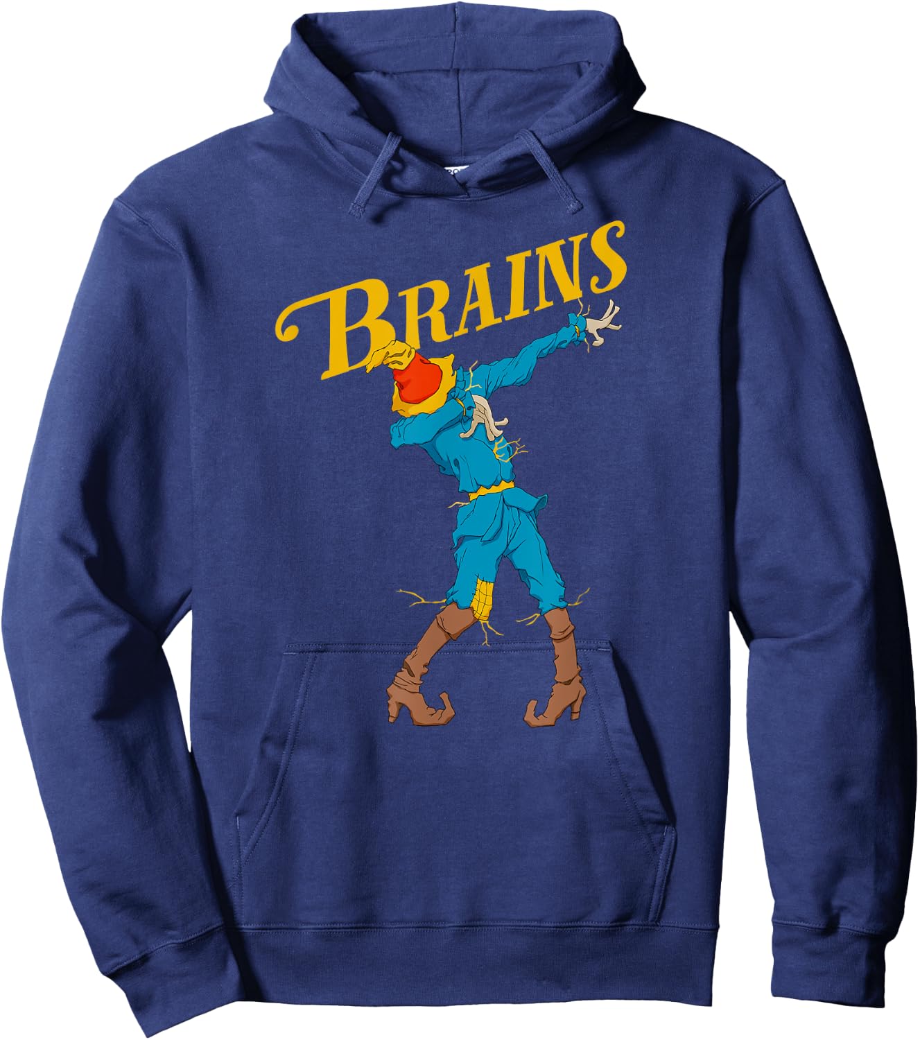 OZ Scarecrow Brains Shirt Art-Classic Dabbing Wizard Of Oz Hoodie - Hoodie | Navy