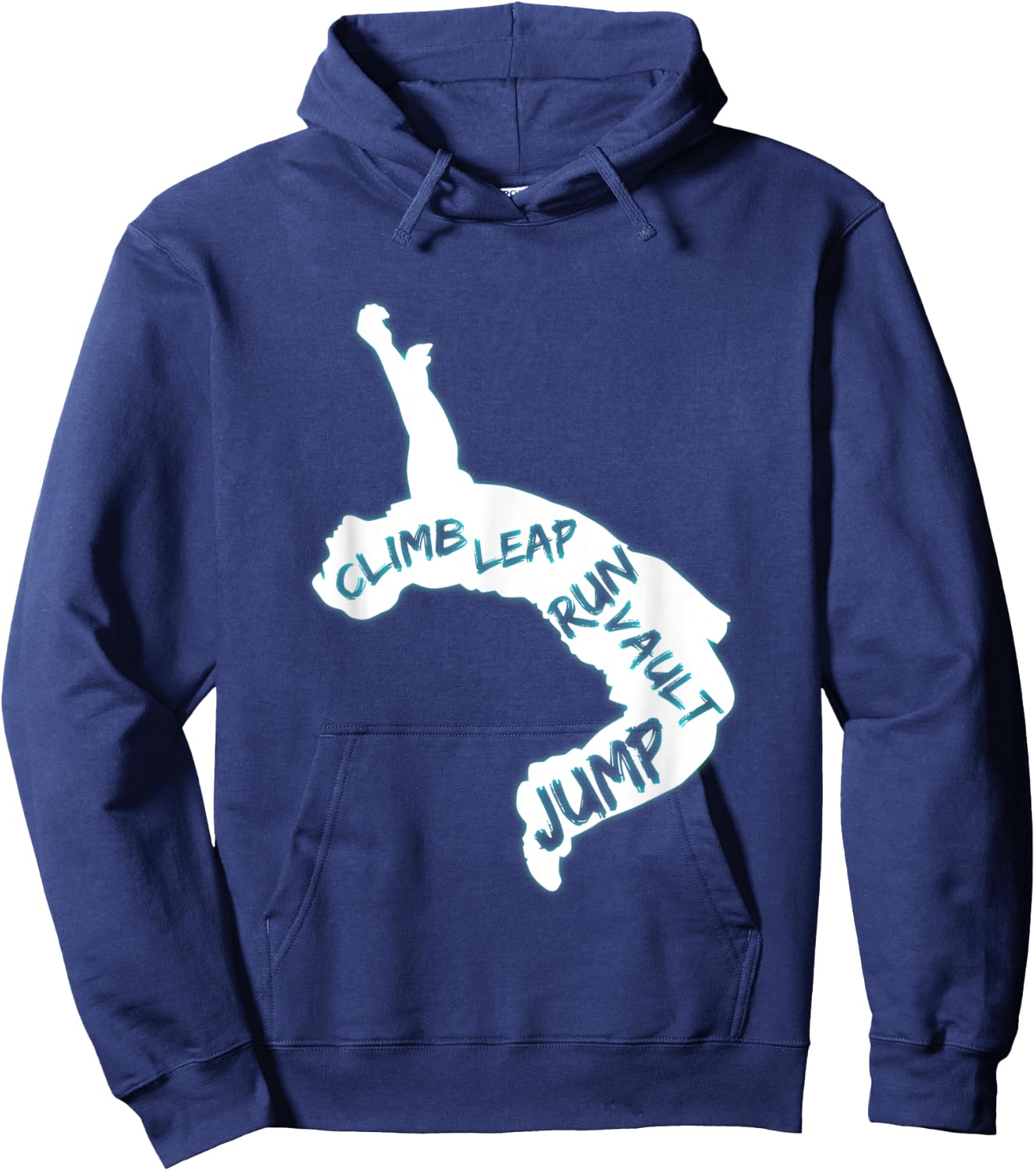 Parkour City Ninja Free Running Leap Vault Jump Athlete Gift Hoodie - Hoodie | Navy